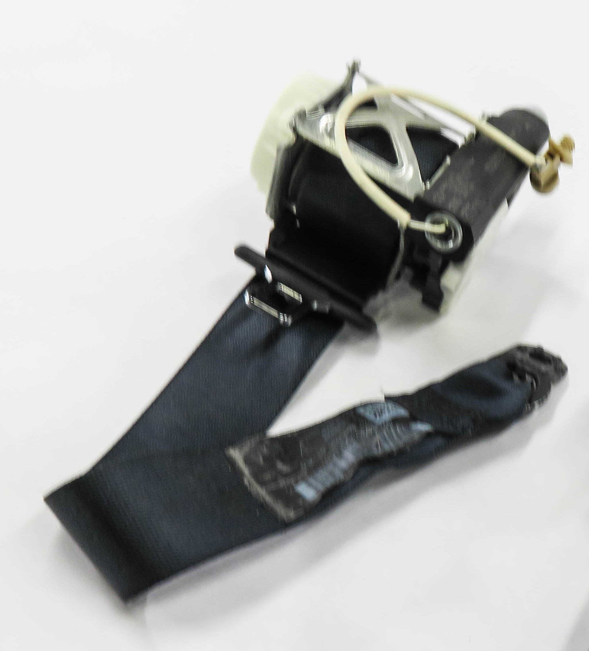 2010 PORSCHE PANAMERA (970 G1) REAR SEAT - LEFT SEATBELT RETRACTOR (BLACK) — exact item pictured