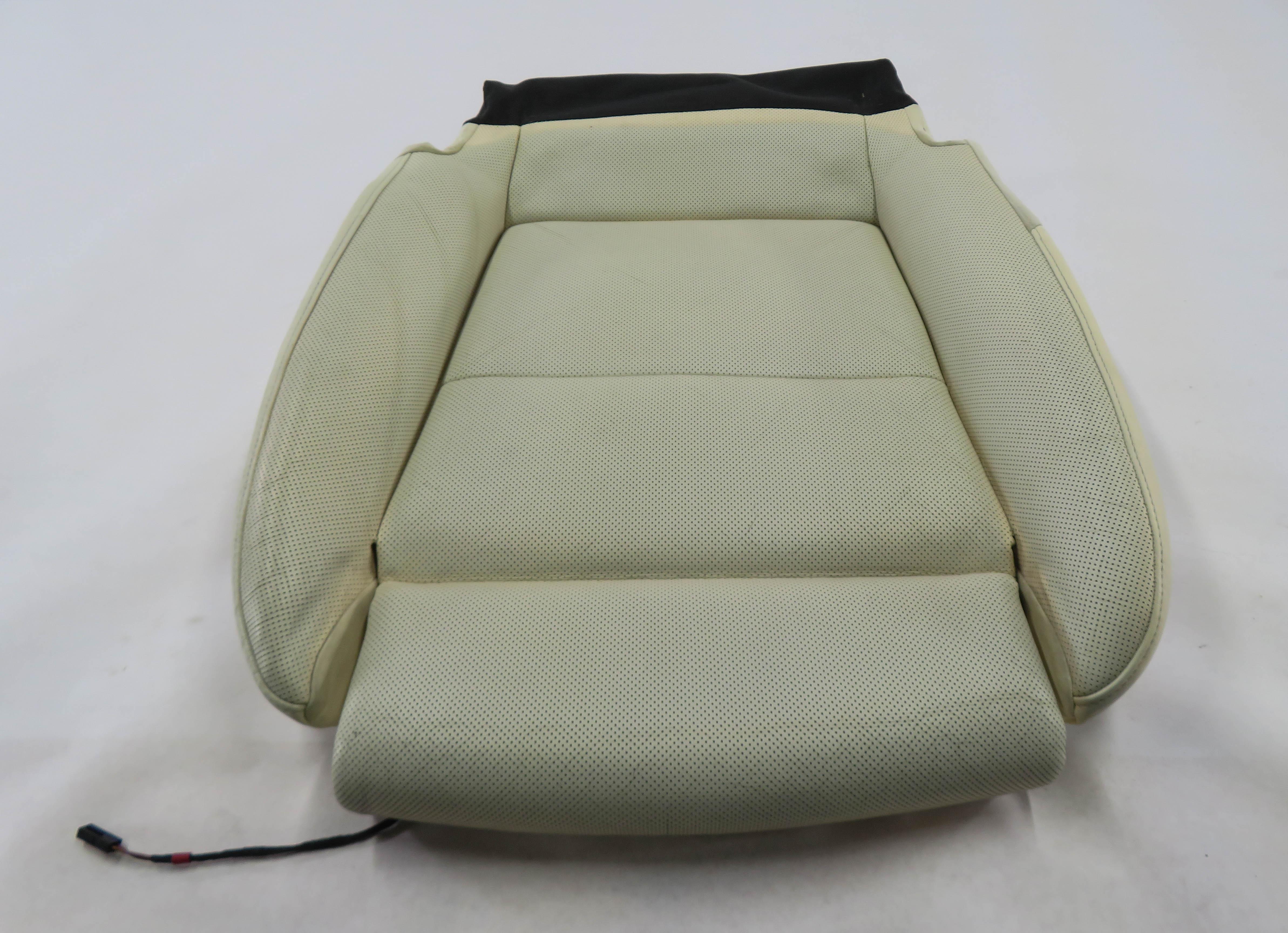 2010 PORSCHE PANAMERA (970) PASSENGER LOWER BOTTOM HEATED SEAT CUSHION (CREAM) — exact item pictured