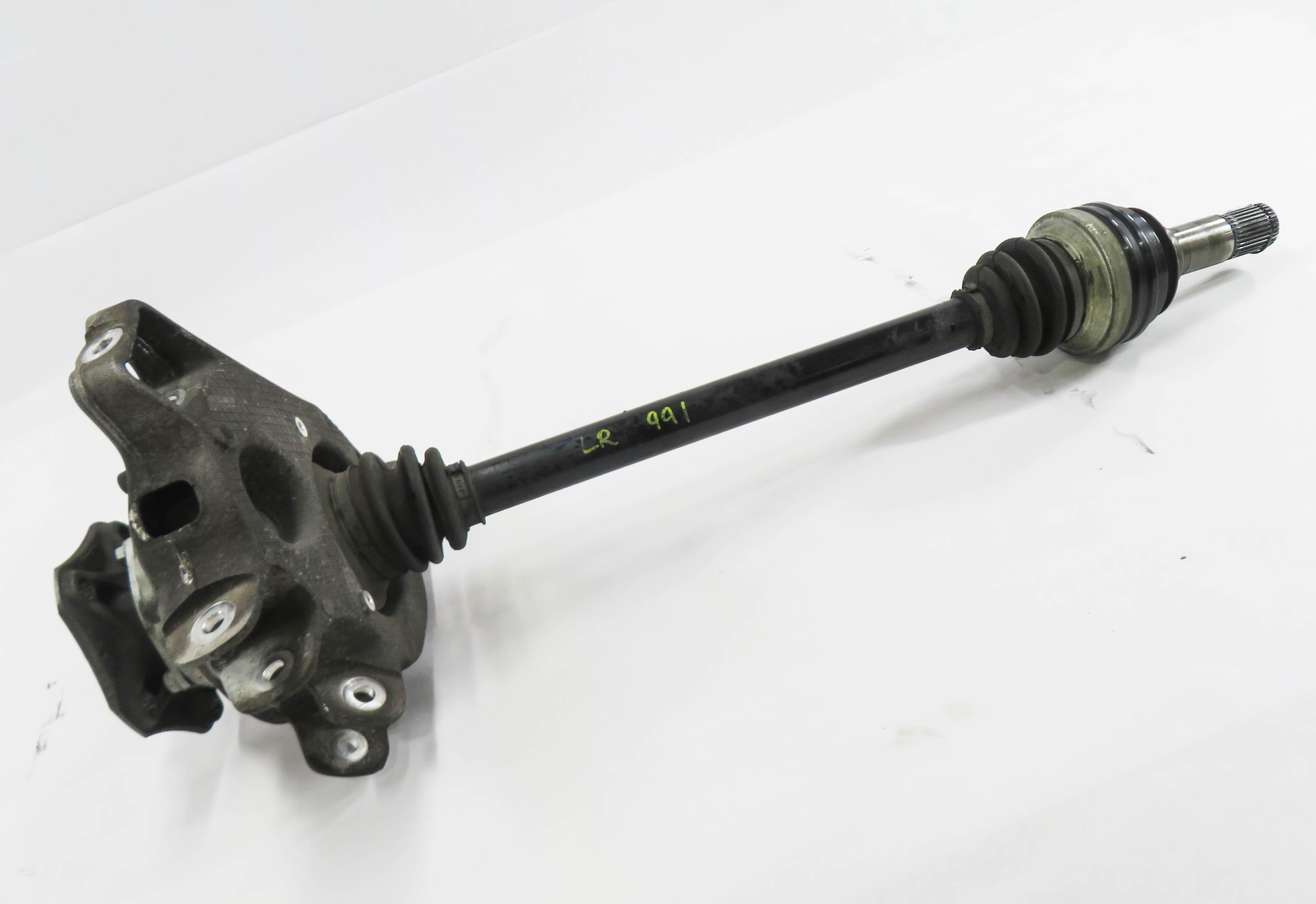 2010-2013 PORSCHE PANAMERA (970 G1) LEFT DRIVER REAR AXLE SHAFT w/ KNUCKLE — exact item pictured