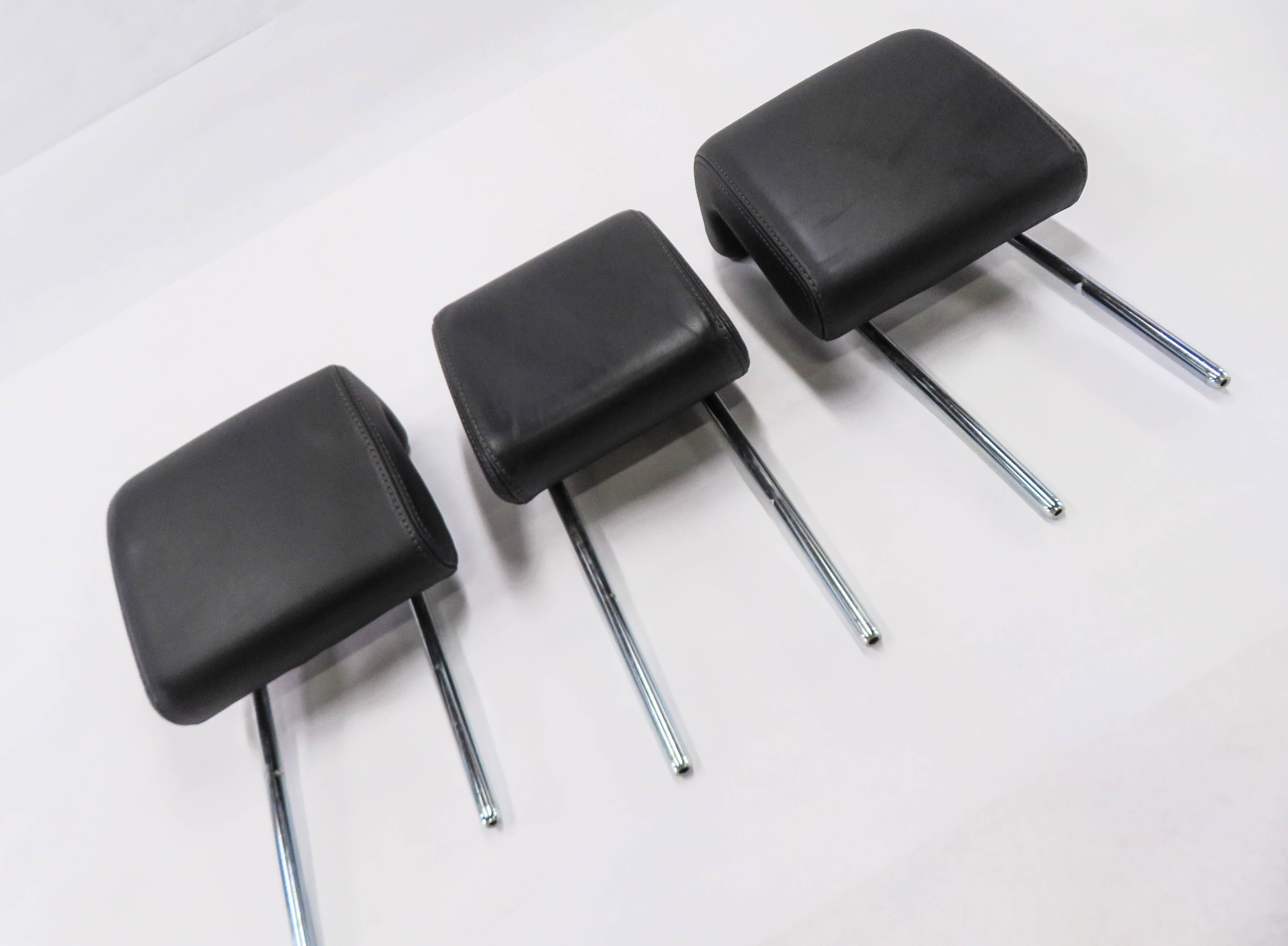 2010 RANGE ROVER SPORT (L320) REAR 2nd ROW SEAT HEADREST SET-3 (BLACK LEATHER) — exact item pictured
