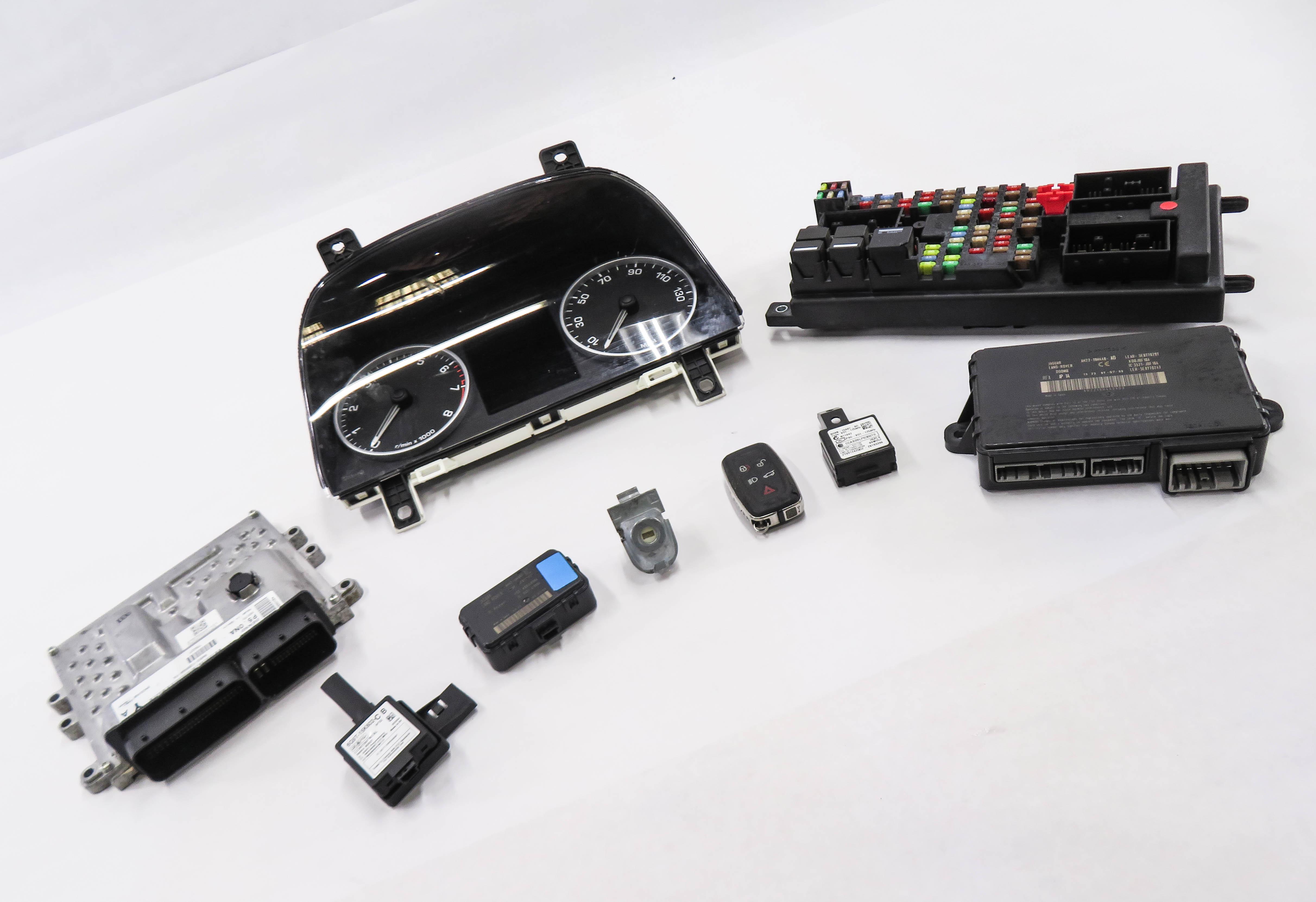 2010 RANGE ROVER SPORT (L320) 5.0L V8 ENGINE ECM BCM IMMOBILIZER MODULE KEY SET — exact item pictured
