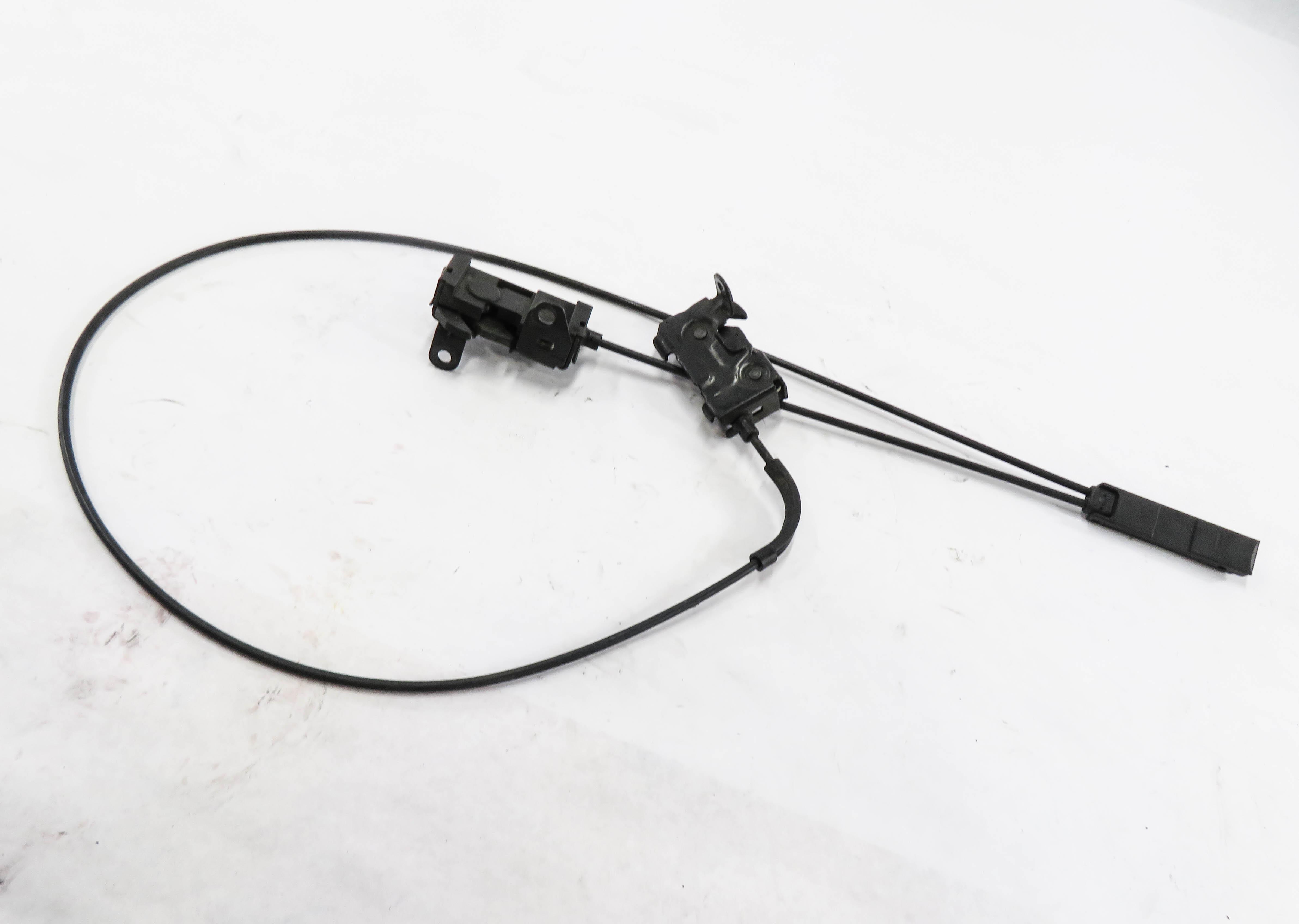 2013 MERCEDES E350 (W212) FRONT LEFT & RIGHT LOWER HOOD LOCK LATCH SET w/ CABLE — exact item pictured