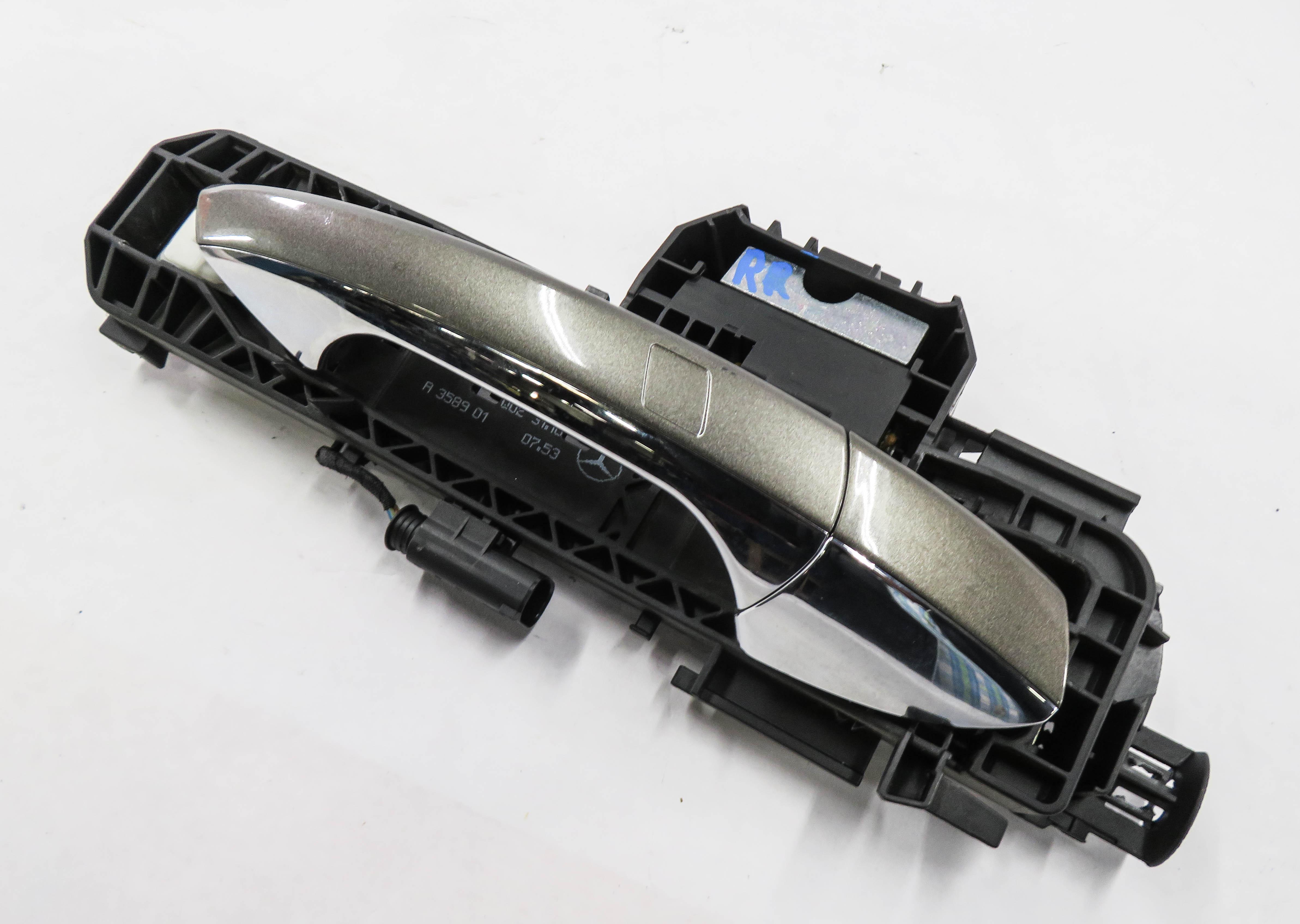 08-14 MERCEDES C300 C350 E350 E550 - RIGHT REAR KEYLESS GO DOOR HANDLE (GRAY) — exact item pictured