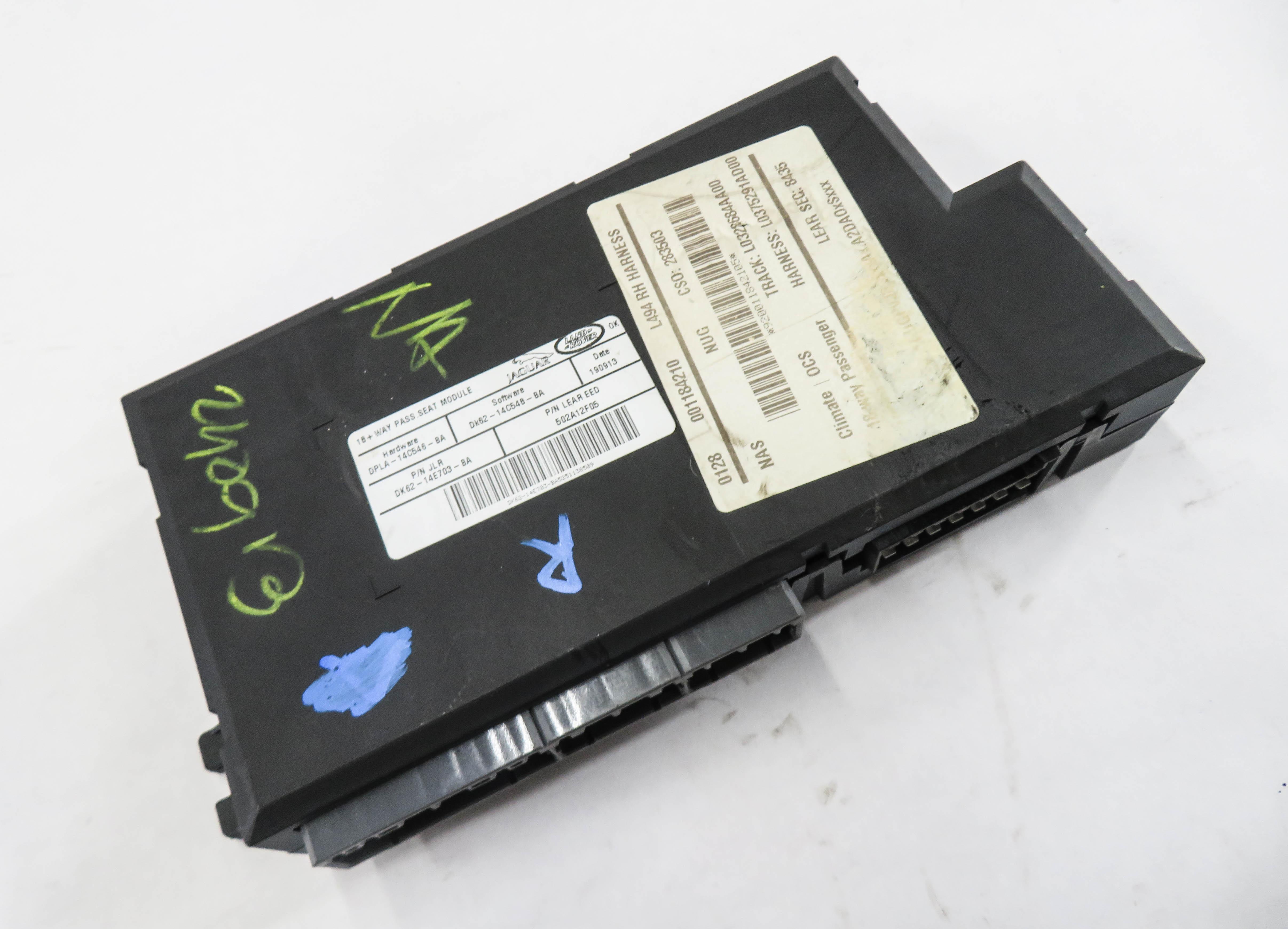2014 RANGE ROVER SPORT (L494) RIGHT FRONT PASSENGER SEAT CONTROL MODULE — exact item pictured