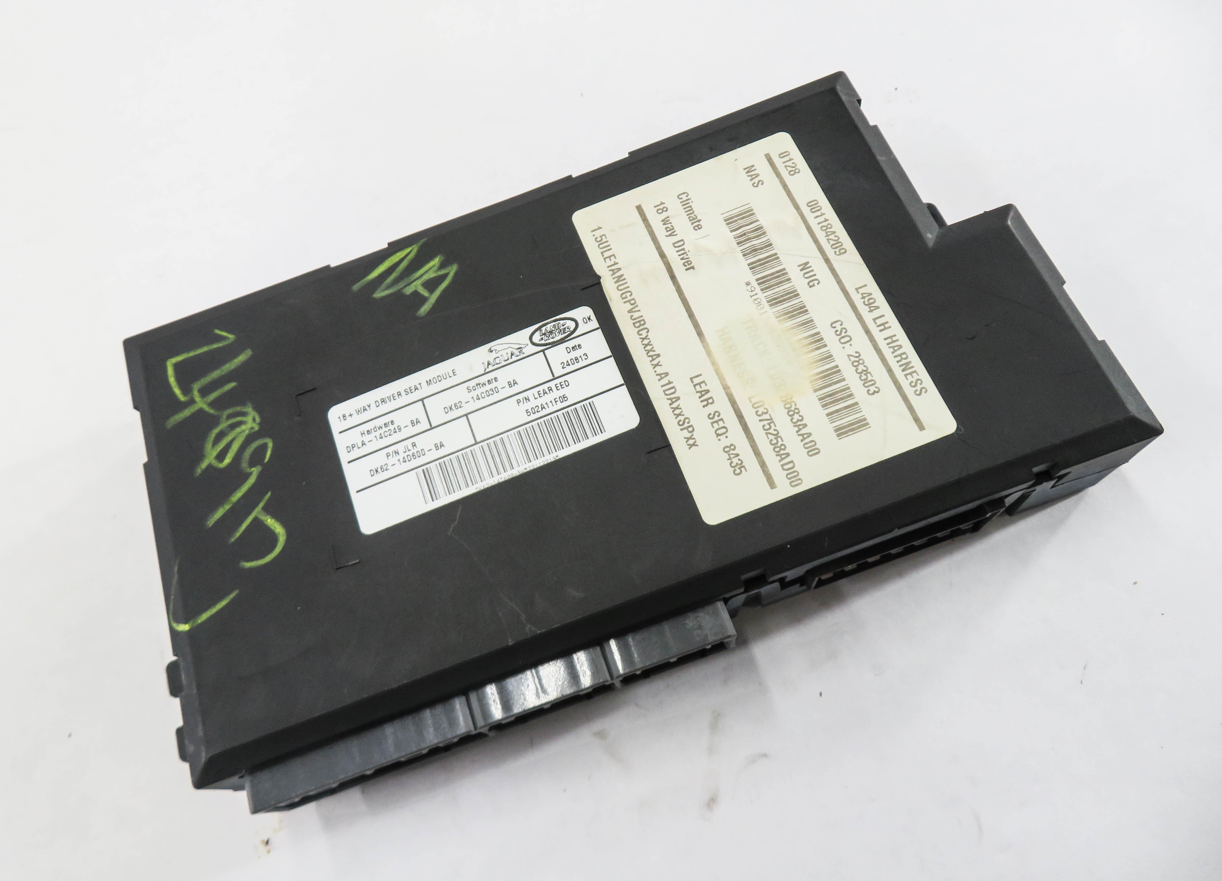 2014 RANGE ROVER SPORT (L494) LEFT FRONT DRIVER SEAT CONTROL MODULE — exact item pictured