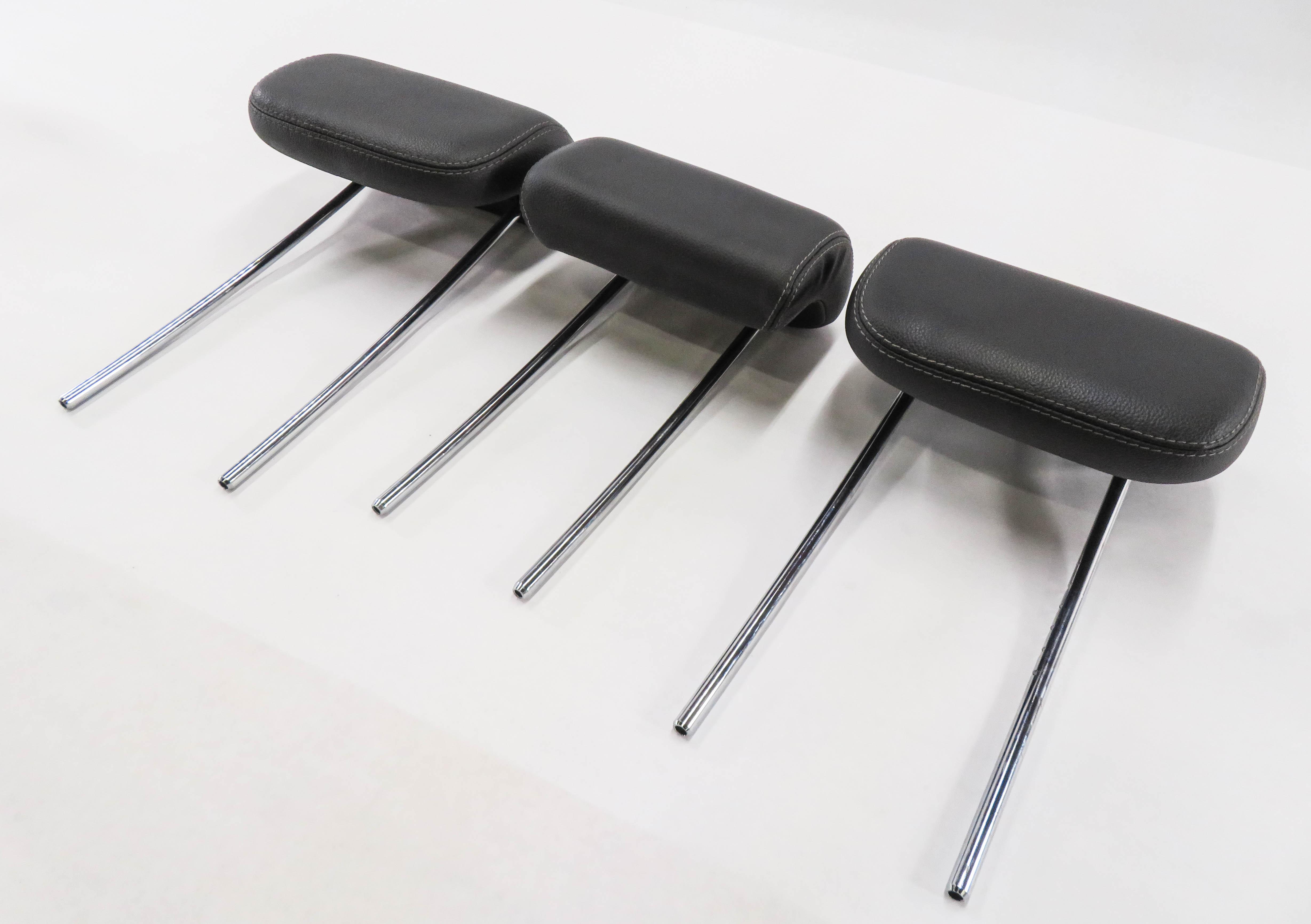 2009 MERCEDES GL320 (X164) REAR 2nd SECOND ROW SEAT HEADREST SET-3 (BLACK) — exact item pictured