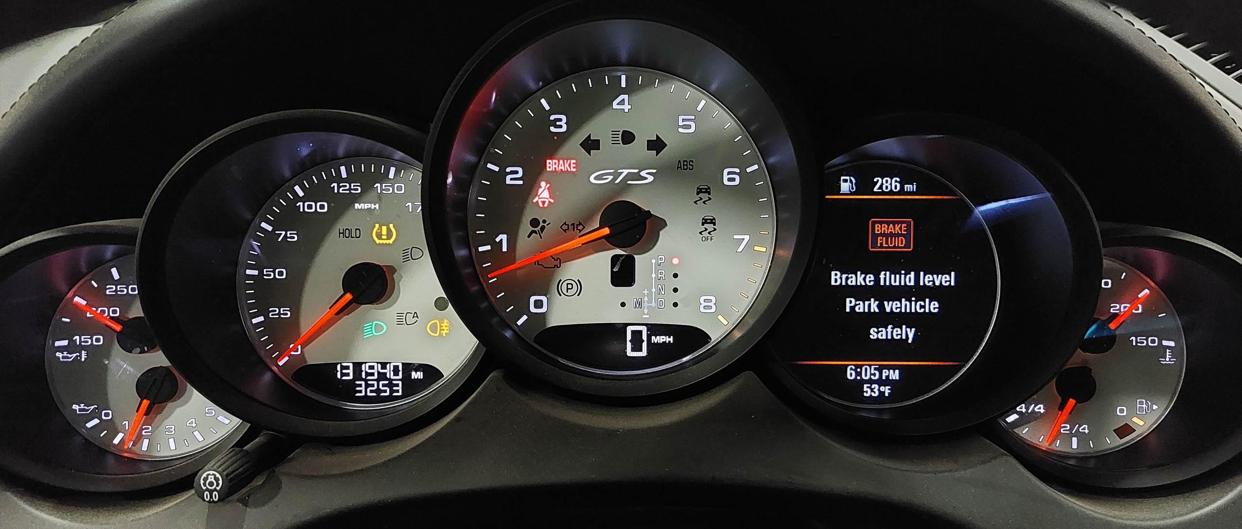 2013-2016 PORSCHE CAYENNE GTS (958) SPEEDOMETER INSTRUMENT GAUGE CLUSTER (131k) — exact item pictured