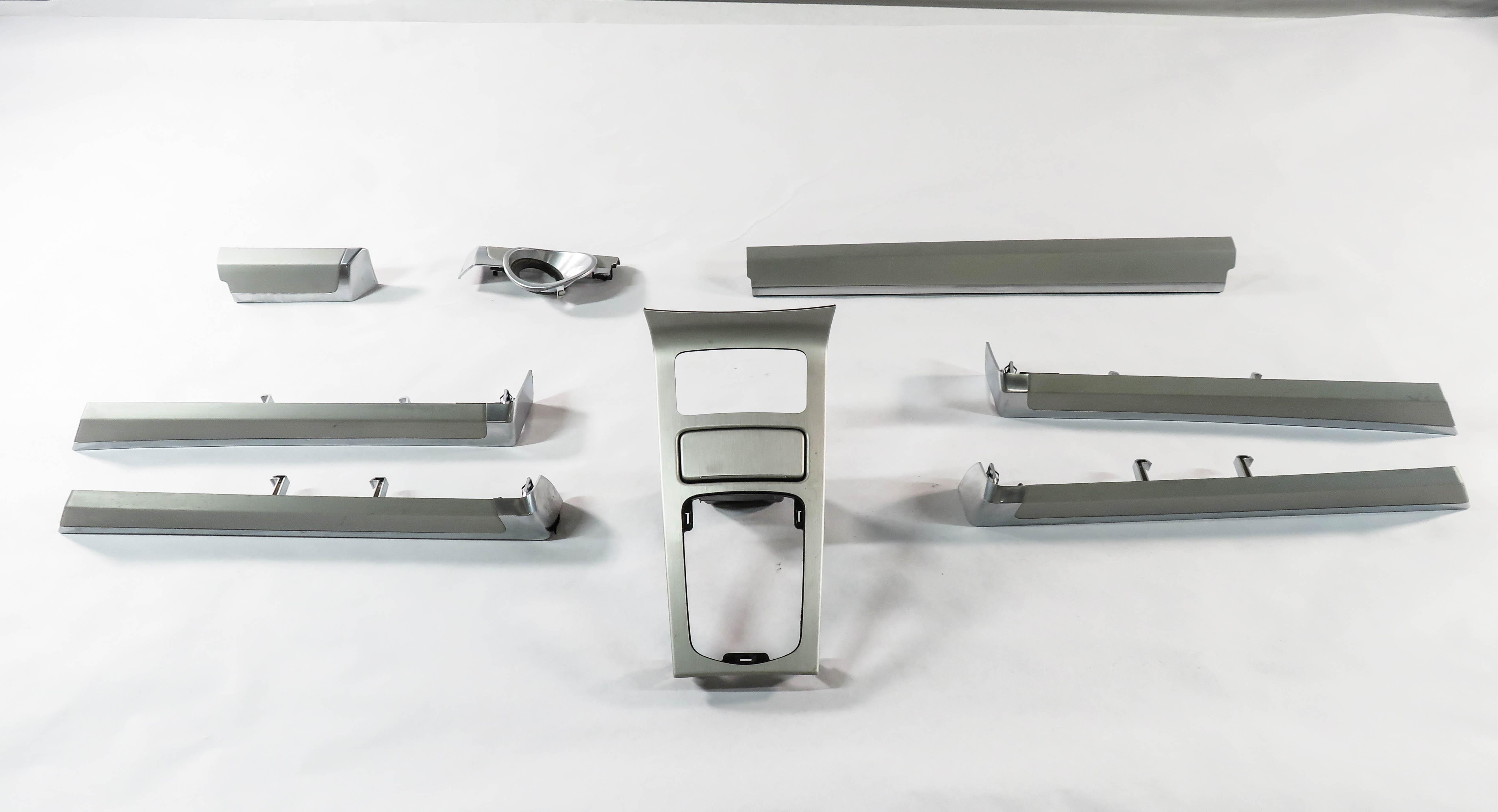 2016 PORSCHE CAYENNE (958) DASH DOOR CONSOLE INTERIOR TRIM PANEL SET (SILVER) — exact item pictured