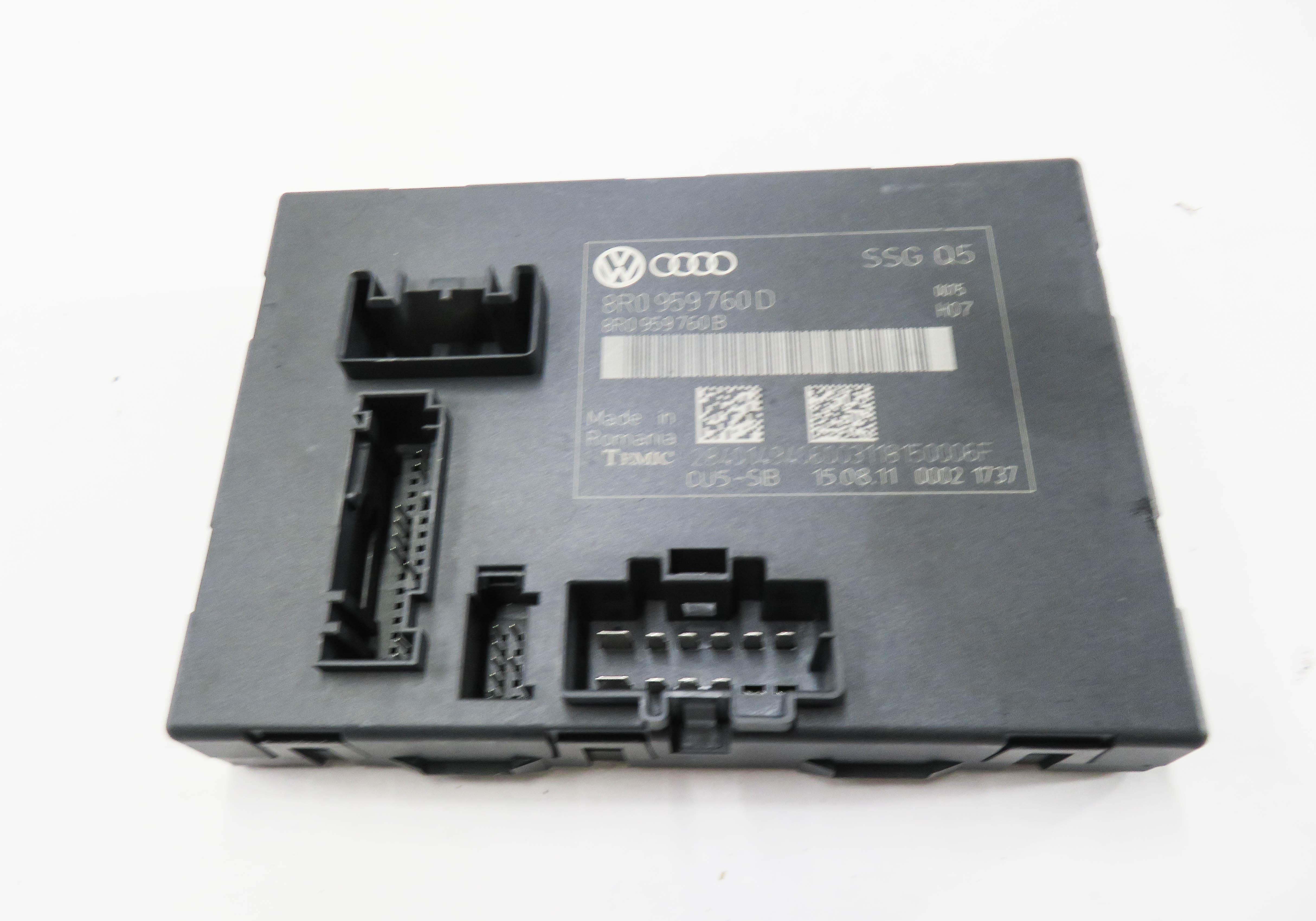 2009-2017 AUDI Q5 (8R) LEFT FRONT DRIVER MEMORY SEAT CONTROL MODULE COMPUTER — exact item pictured