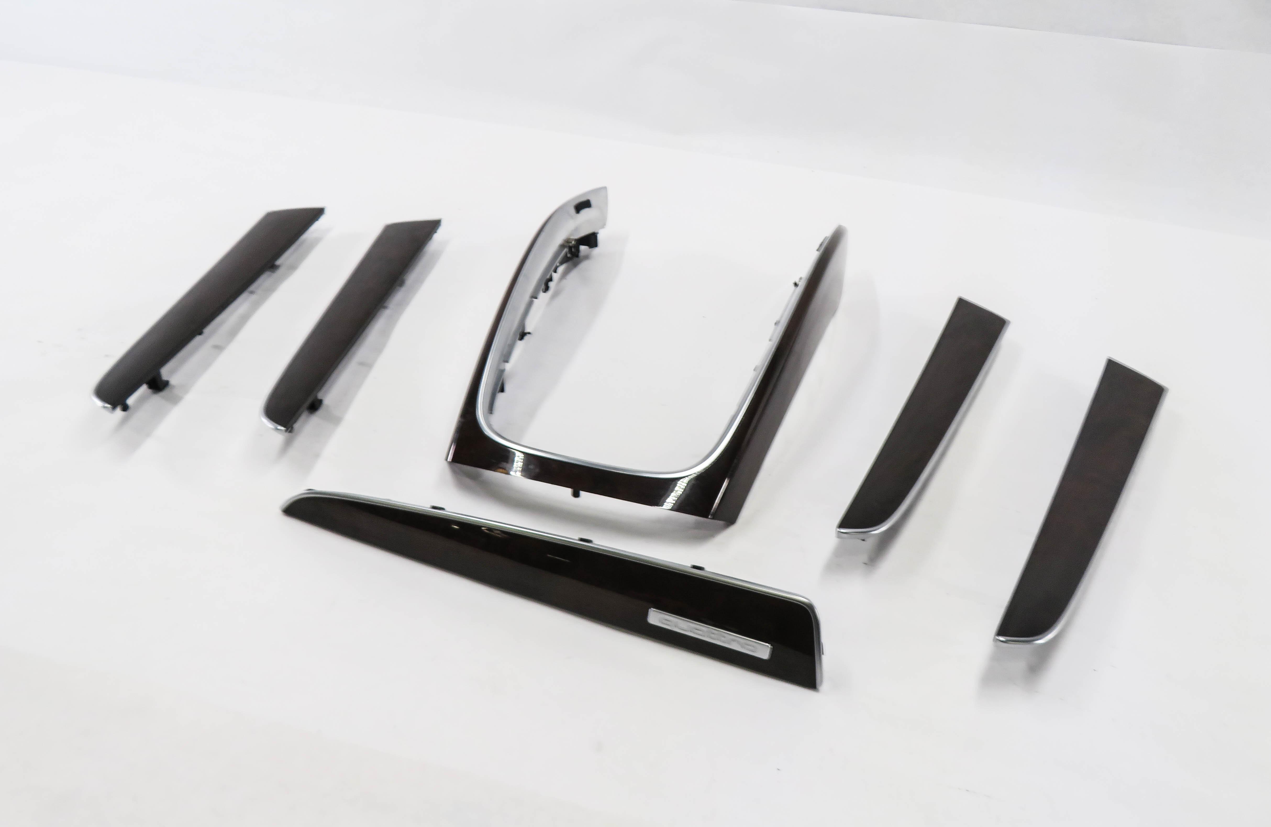 2012 AUDI Q5 (B8 8R) DASH DOOR CONSOLE WOOD GRAIN TRIM PANEL SET — exact item pictured