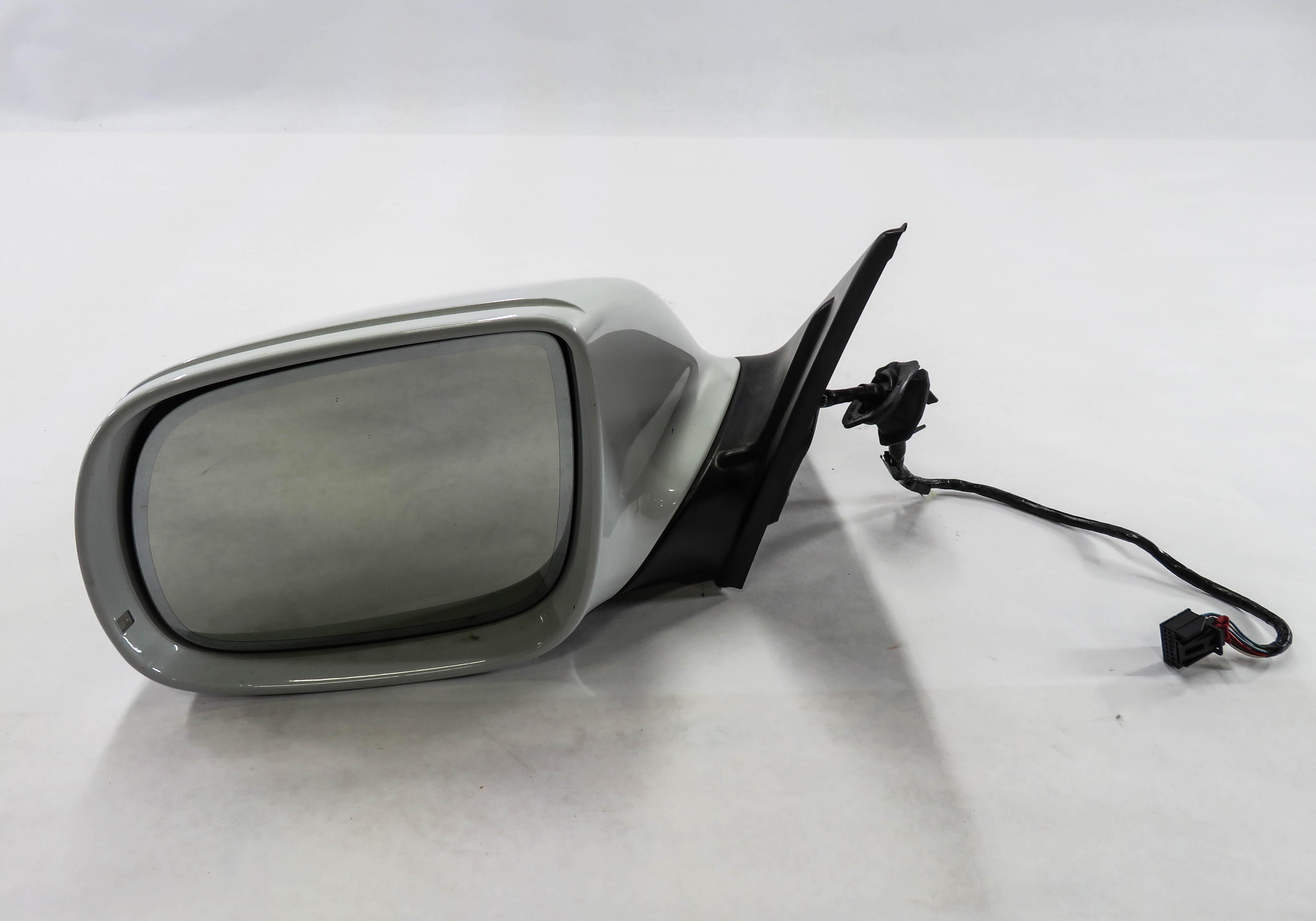 09-14 AUDI Q5 (8R) LEFT P-FOLD HEAT AUTODIM MEMORY DOOR MIRROR w/ LIGHT (WHITE) — exact item pictured
