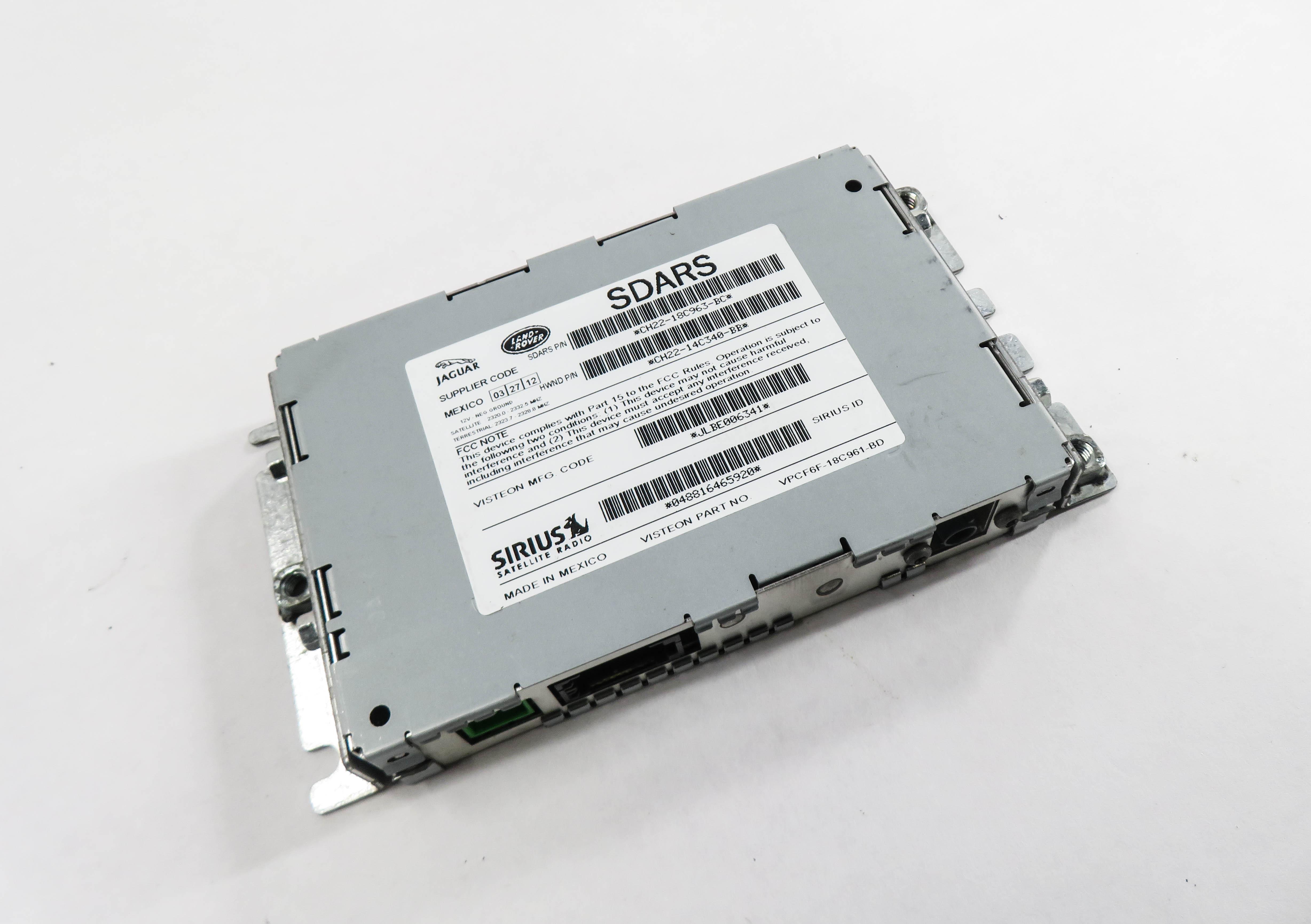 12-13 LAND ROVER LR2 LR4 EVOQUE RANGE ROVER SPORT SIRUIS SATELLITE RADIO MODULE — exact item pictured