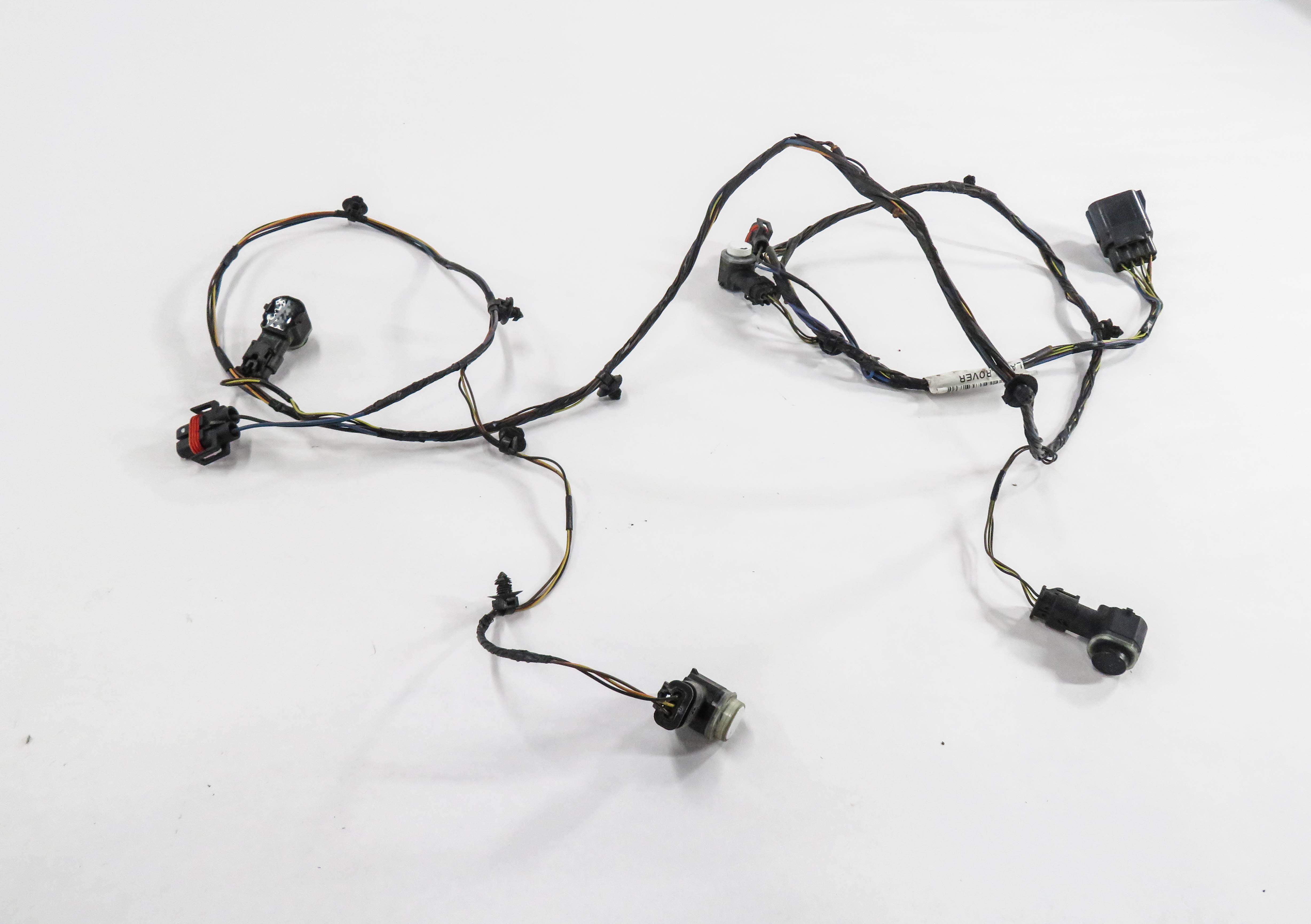 2012 RANGE ROVER SPORT (L320) FRONT PDC PARK SENSOR SET w/ HARNESSS (WHITE) — exact item pictured