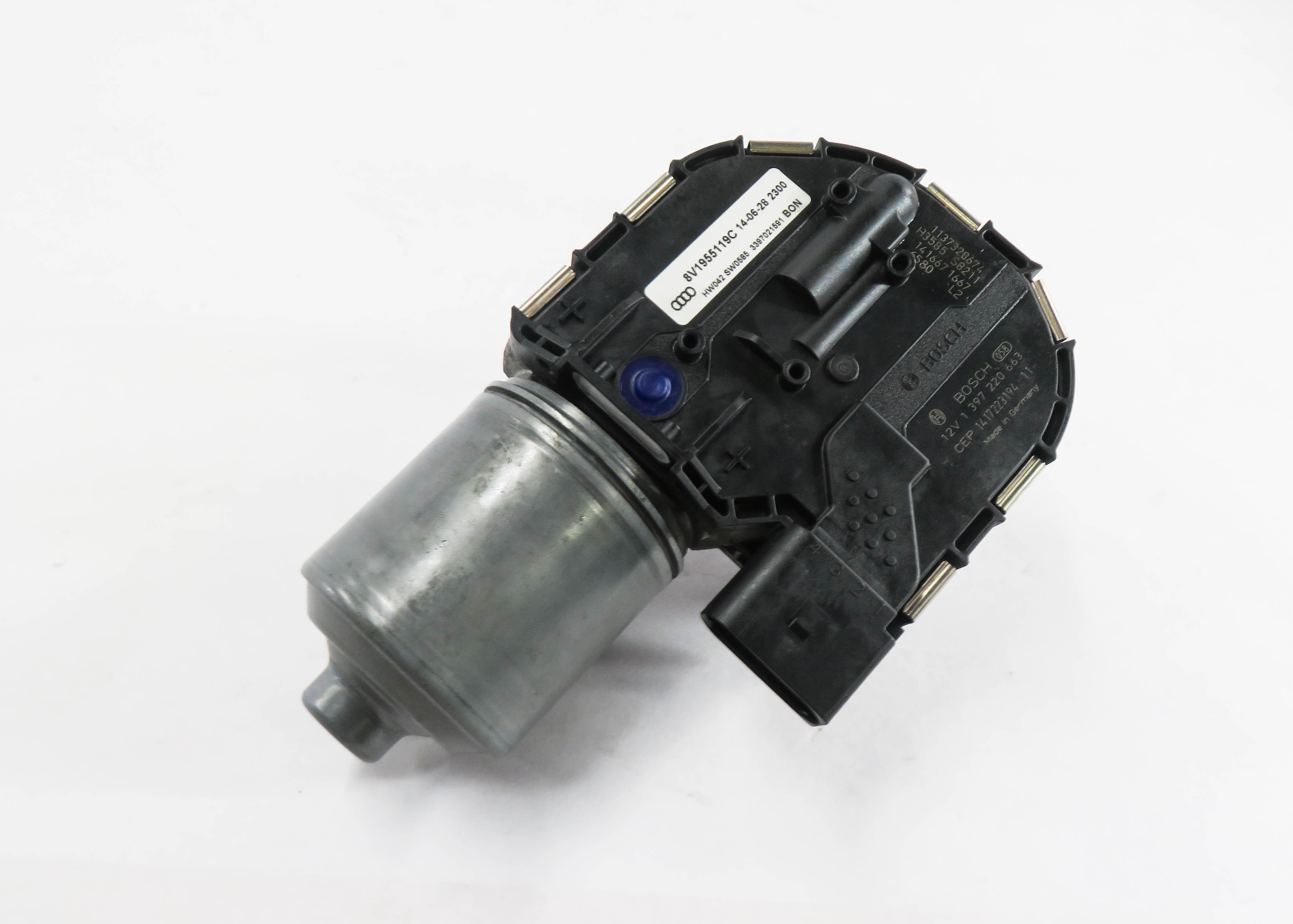 2015-2018 AUDI A3 S3 RS3 (8V) SEDAN / CONVERTIBLE - FRONT WINDSHIELD WIPER MOTOR — exact item pictured