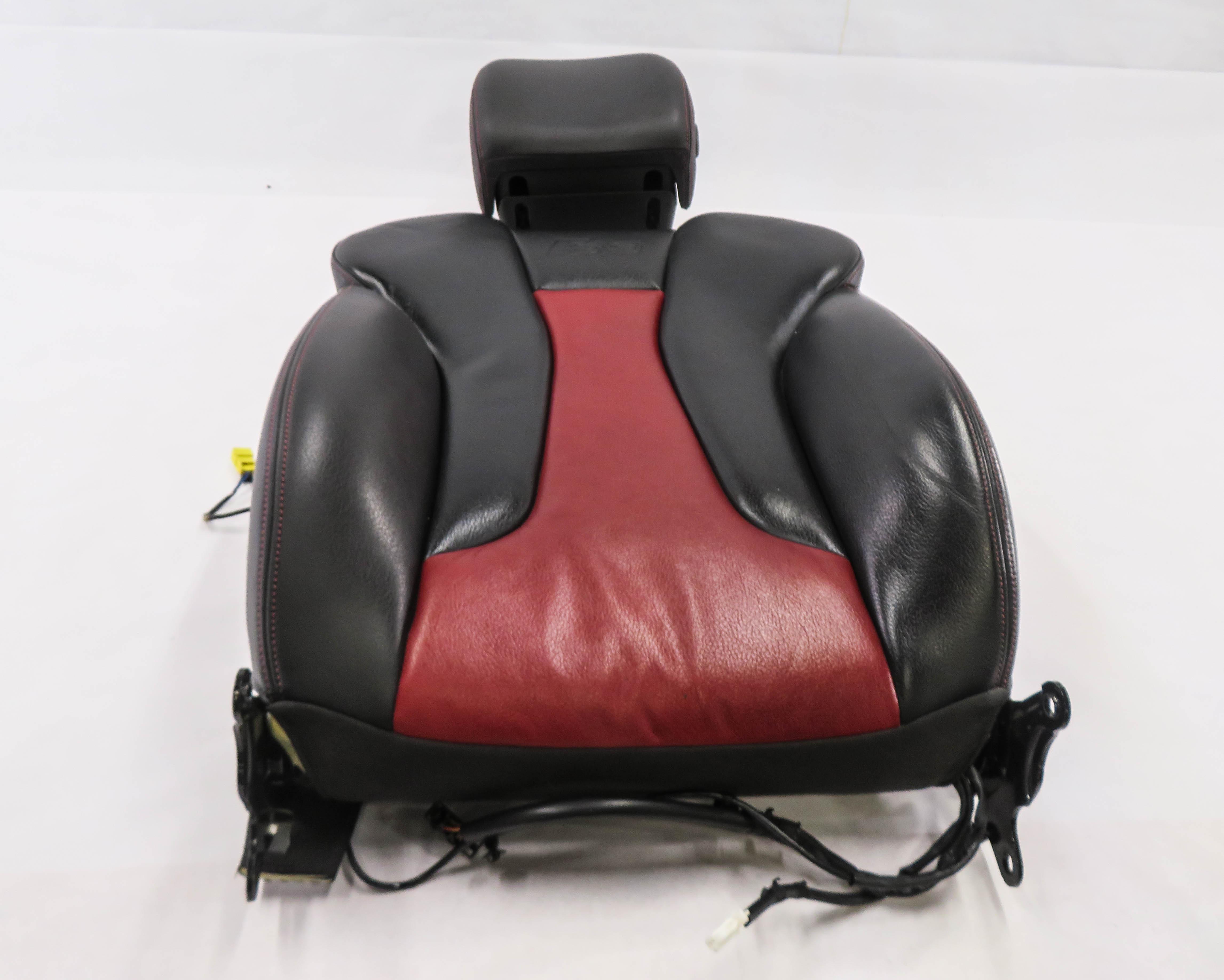 2015 AUDI S3 (8V) DRIVER - UPPER TOP HEATED SEAT CUSHION (RED & BLACK) — exact item pictured