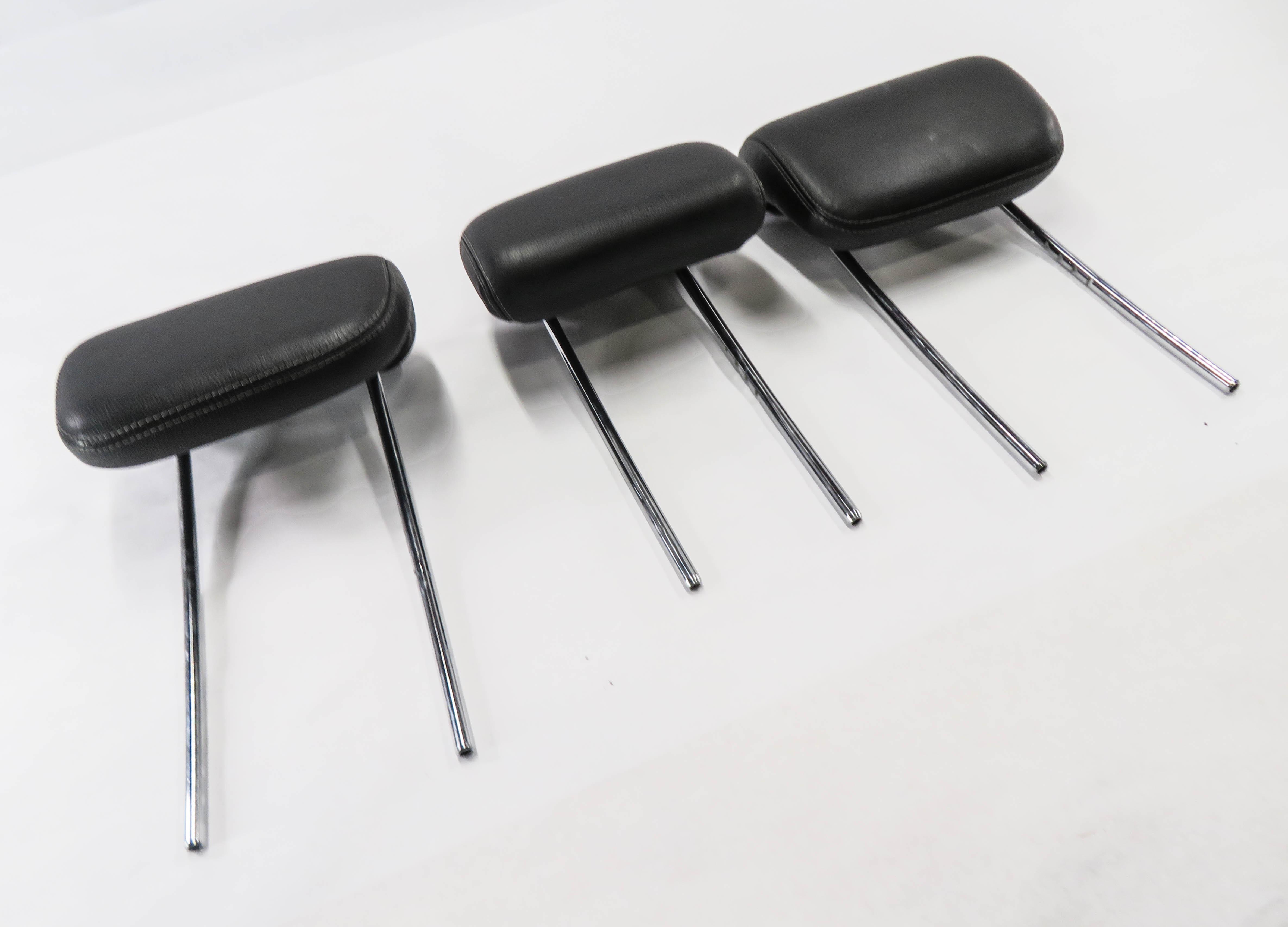 2008 MERCEDES GL550 (X164) REAR 2nd SECOND ROW SEAT HEADREST SET (BLACK LEATHER) — exact item pictured