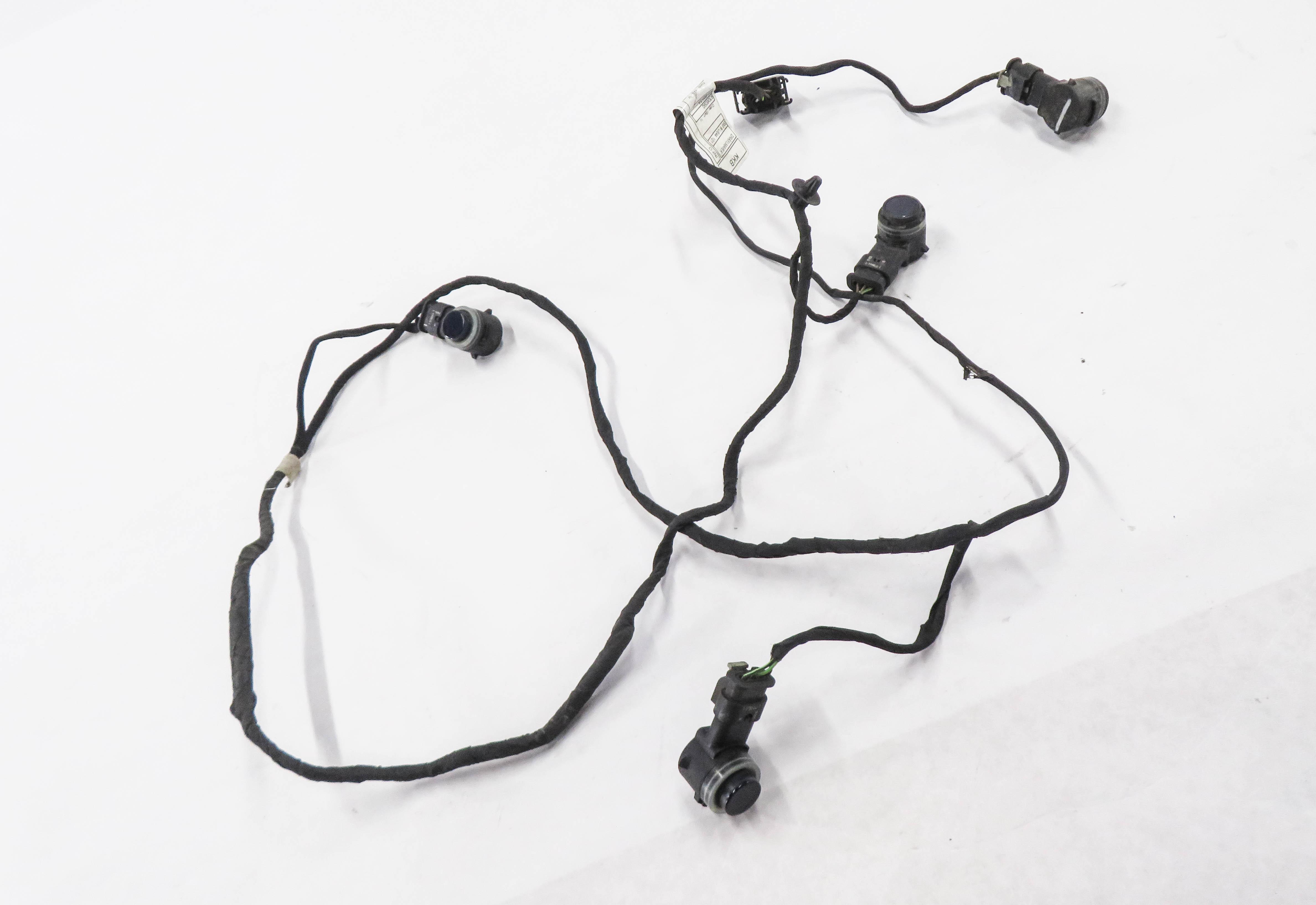 2015 BMW X5 (F15) REAR PDC PARK DISTANCE SENSOR SET w/ HARNESS (IMPEARIAL BLUE) — exact item pictured