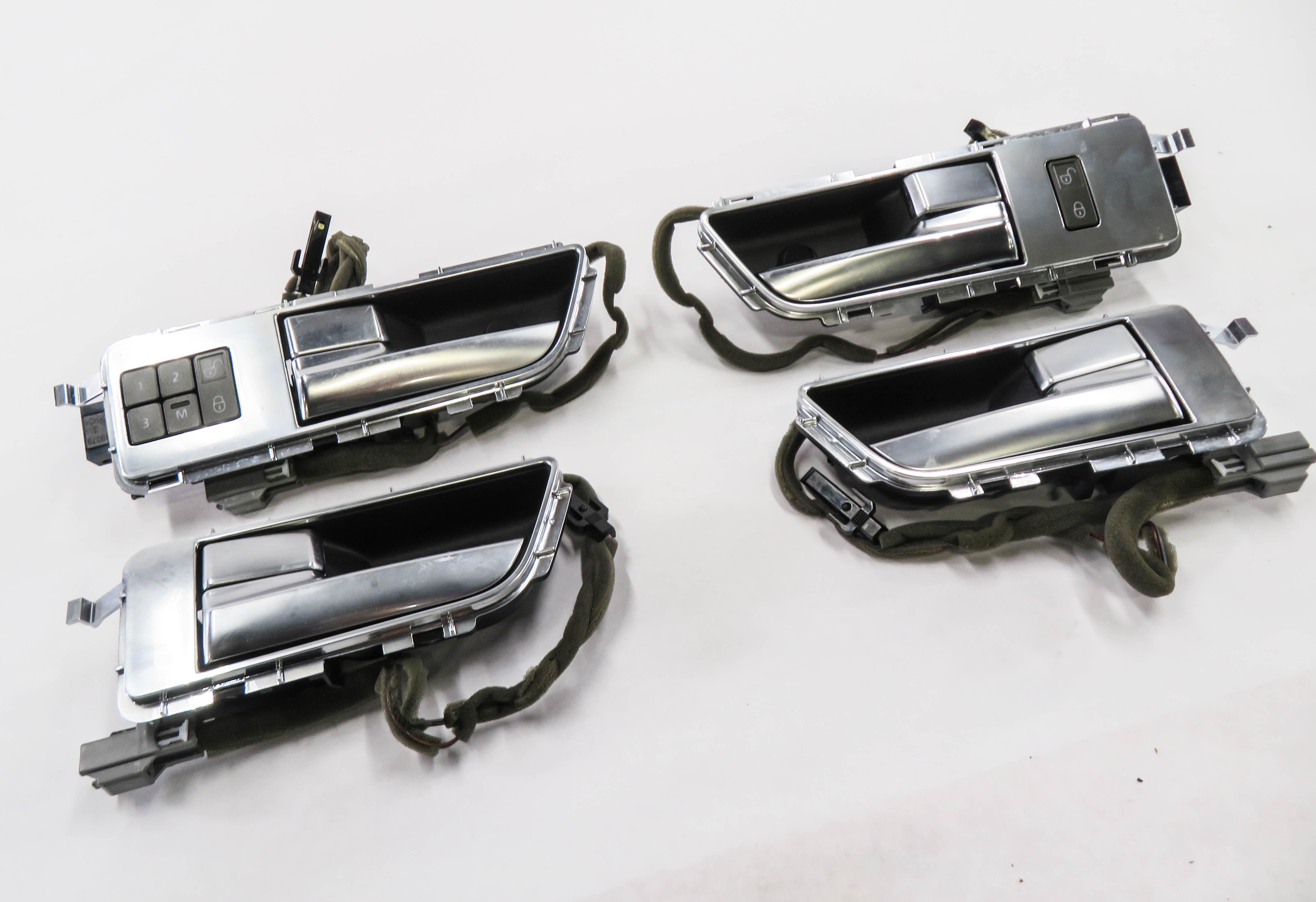 10-16 RANGE ROVER SPORT (L320) LR4 FRONT & REAR INTERIOR DOOR HANDLE SET CHROME — exact item pictured