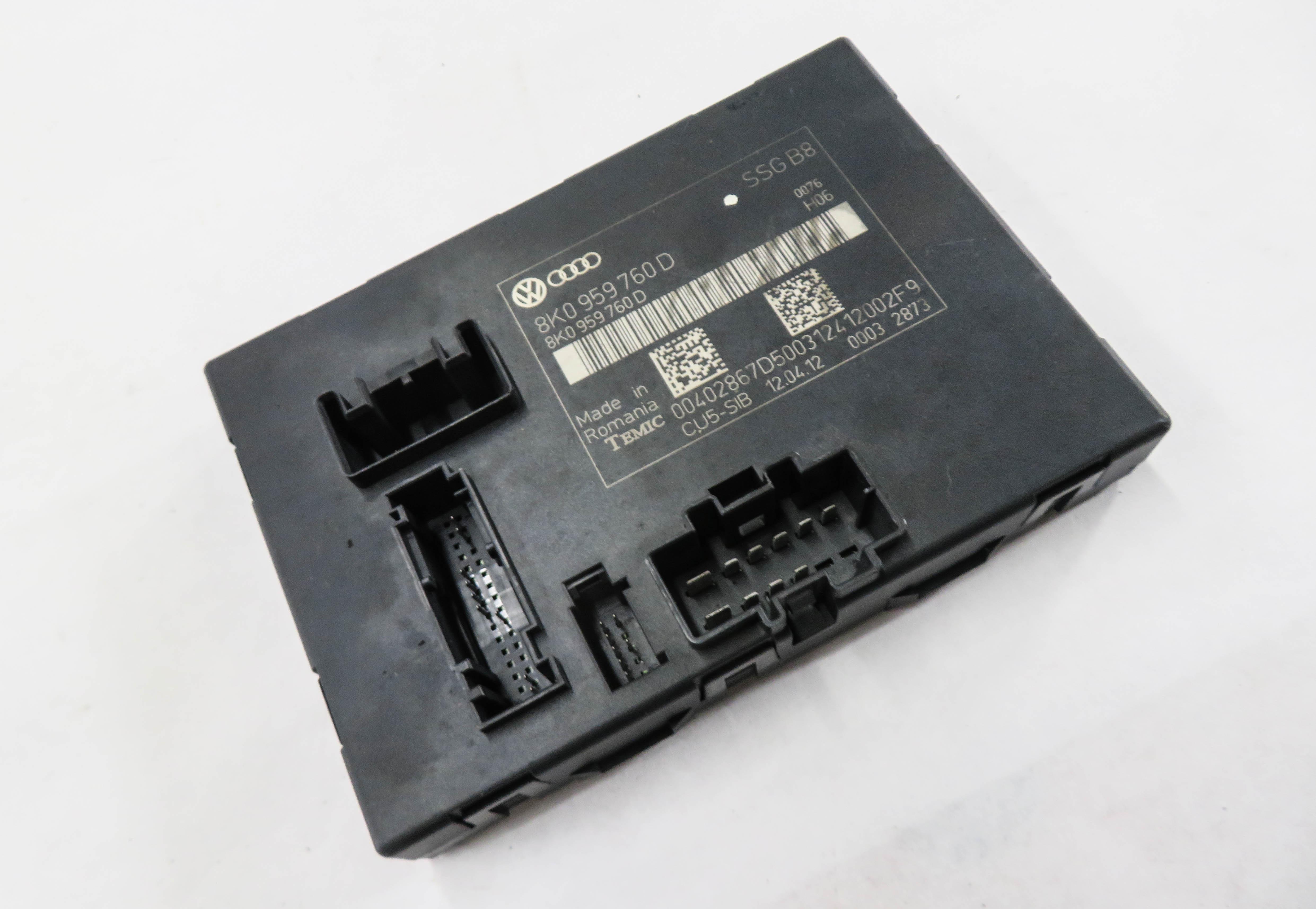 2013 AUDI S4 (B8 8K) LEFT FRONT DRIVER SEAT CONTROL MODULE — exact item pictured