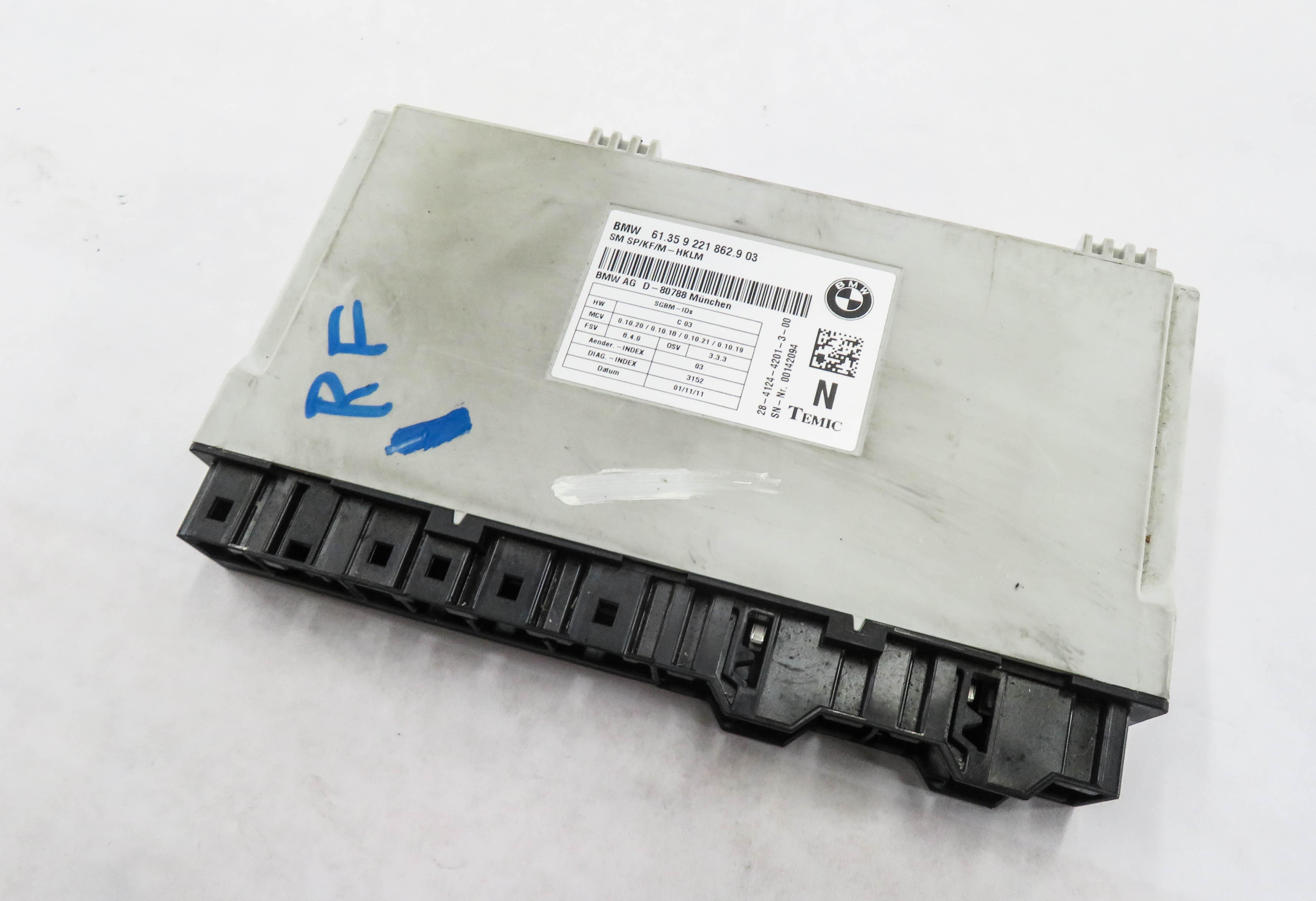 2011-2014 BMW X5 X5M X6 X6M (E70 E71) RIGHT FRONT PASSENGER SEAT CONTROL MODULE — exact item pictured