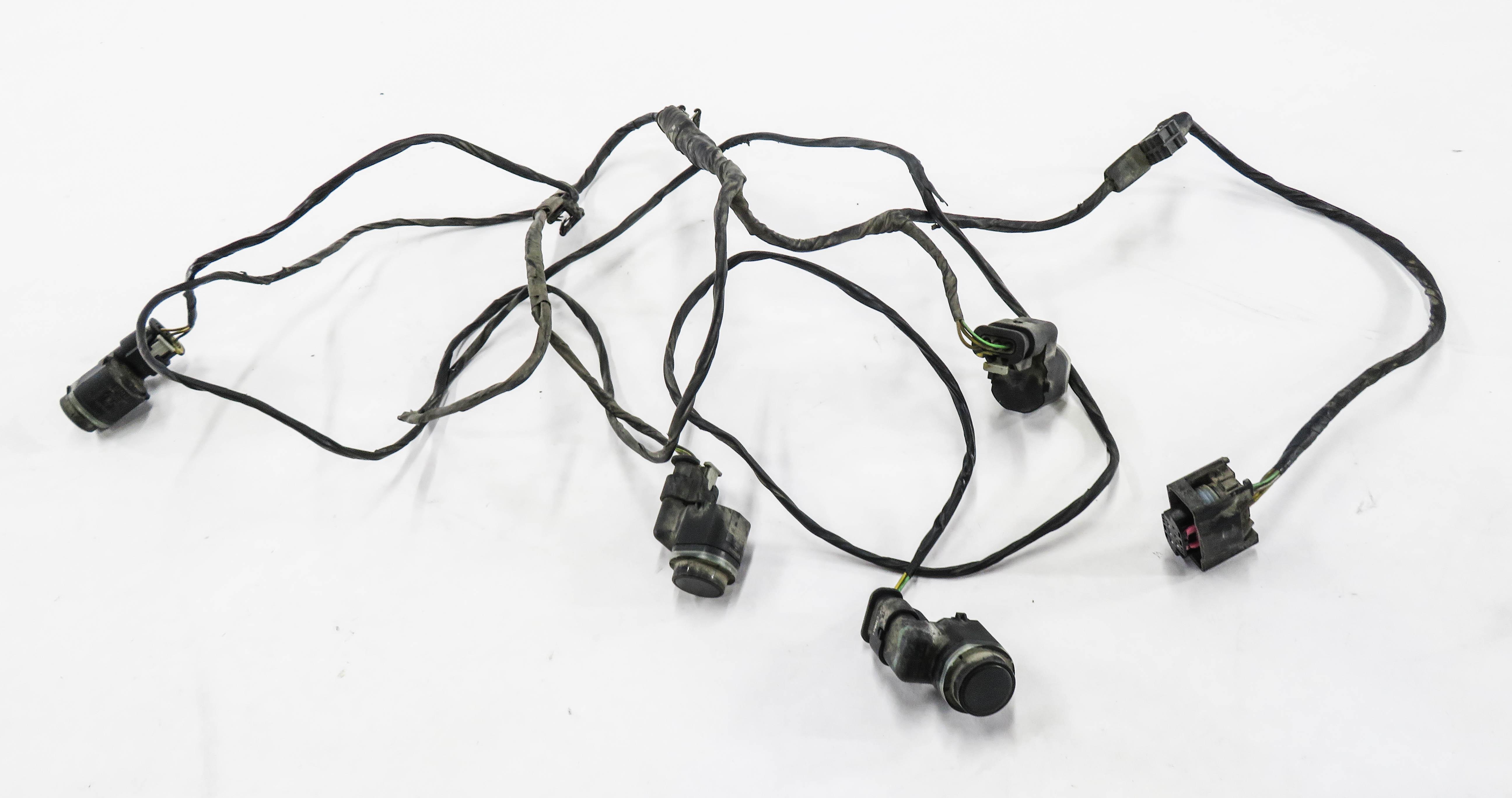 2012 BMW X5 (E70) REAR PDC PARK ASSIST SENSOR SET- 4 w/ HARNESS (PLATINUM GREY) — exact item pictured