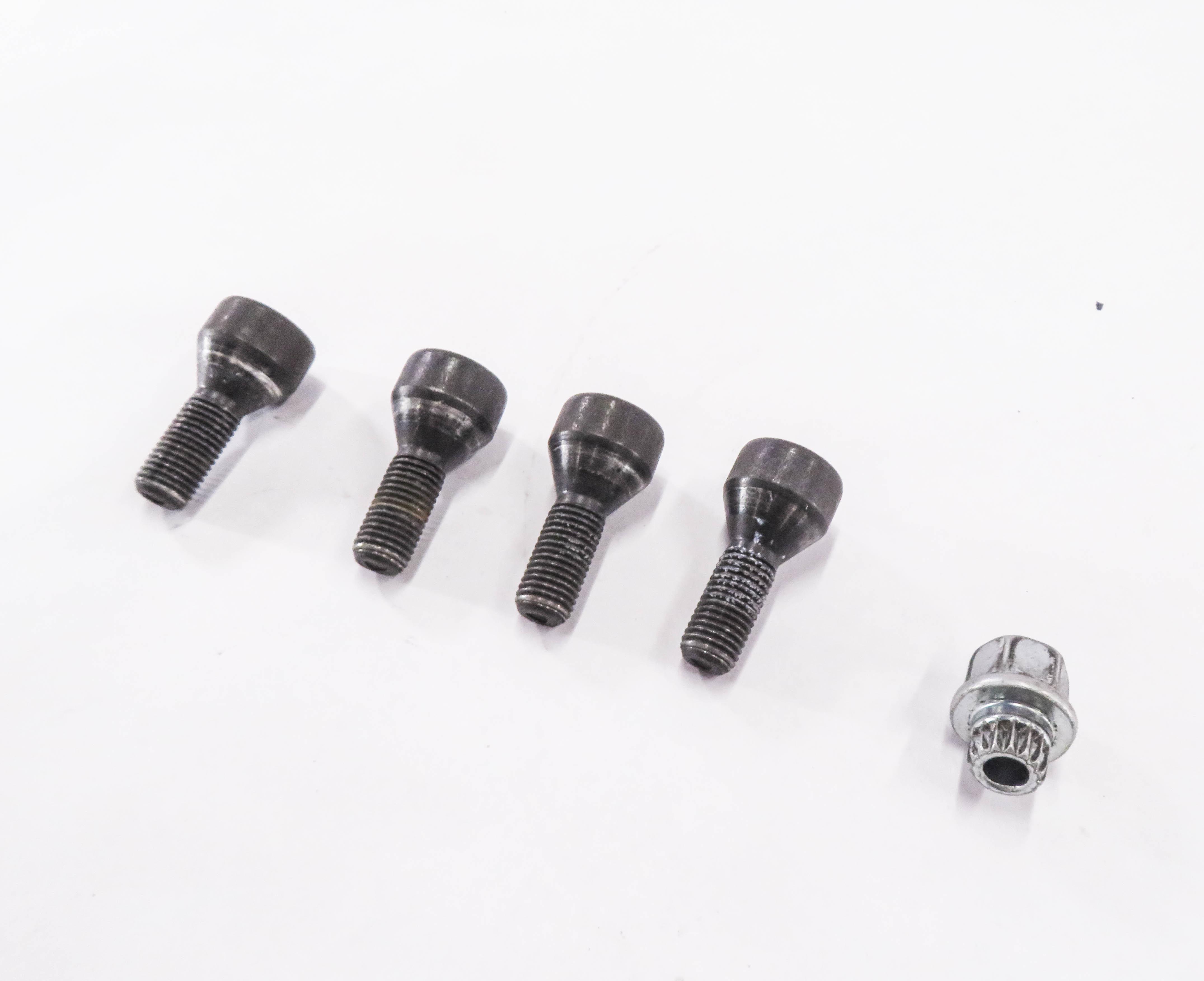 2006 BMW 550i (E60) LOCKING LUG NUT WHEEL BOLT SET w/ KEY — exact item pictured