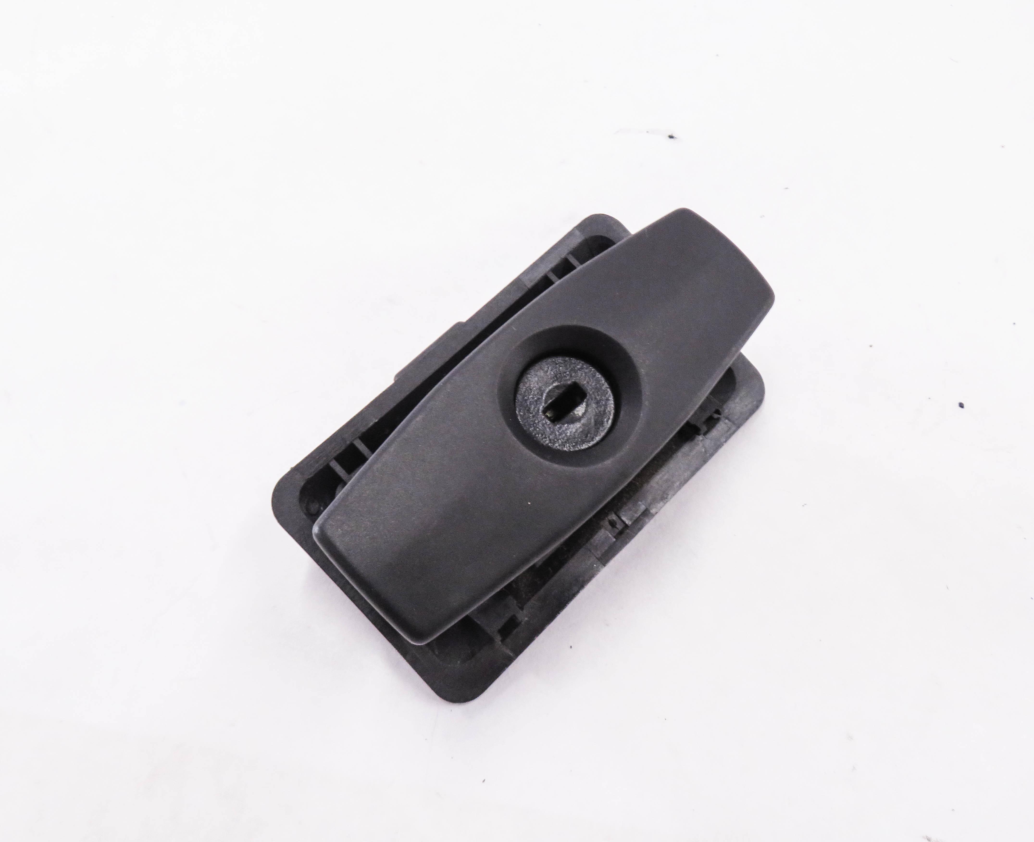 2006 BMW 550i (E60) RIGHT PASSENGER DASH PANEL GLOVE BOX DOOR LOCK HANDLE — exact item pictured