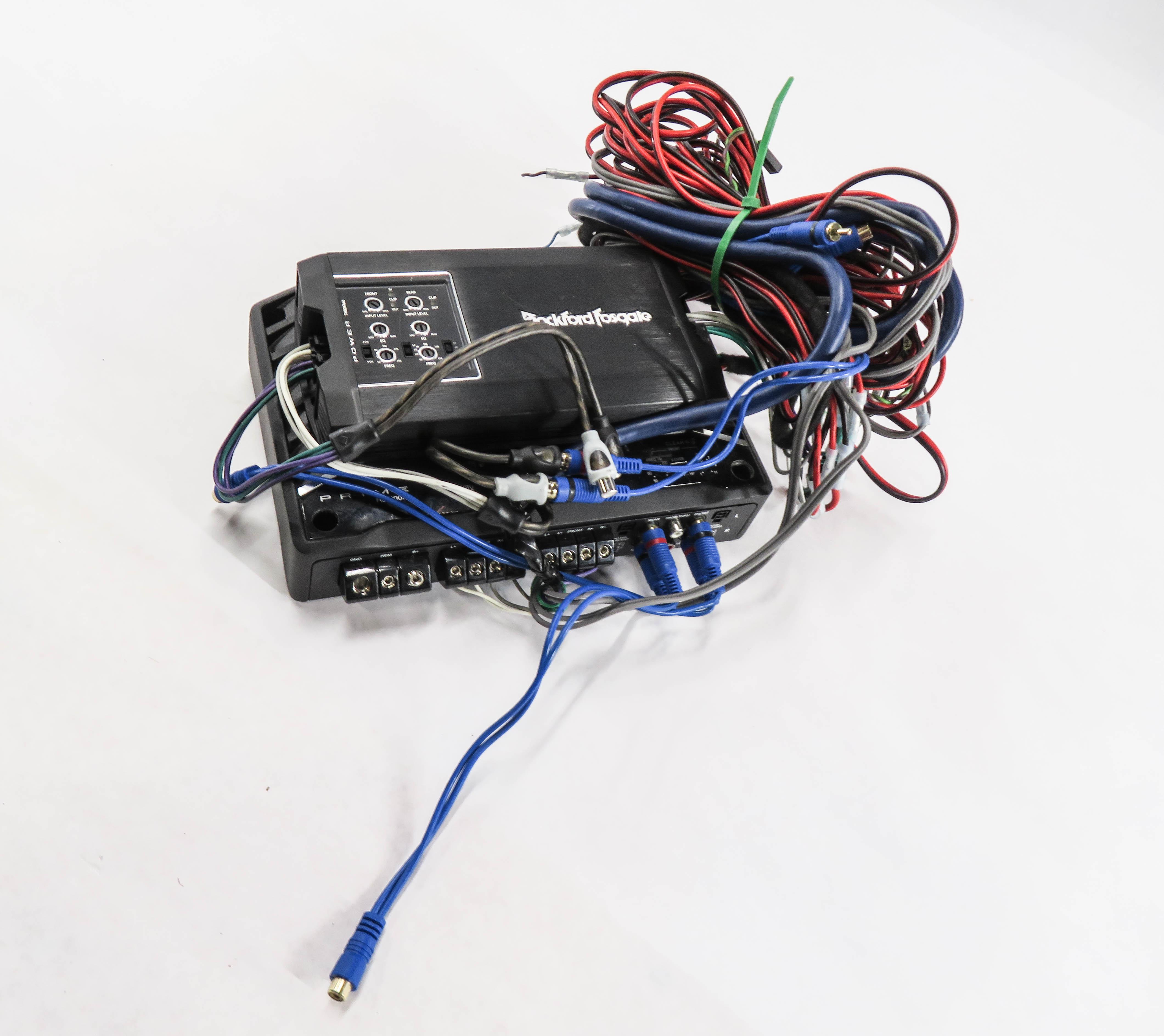 2008 PORSCHE CAYENNE (957) STEREO ROCKFORD FOSGATE AMP AMPLIFIER w/ HARNESS — exact item pictured