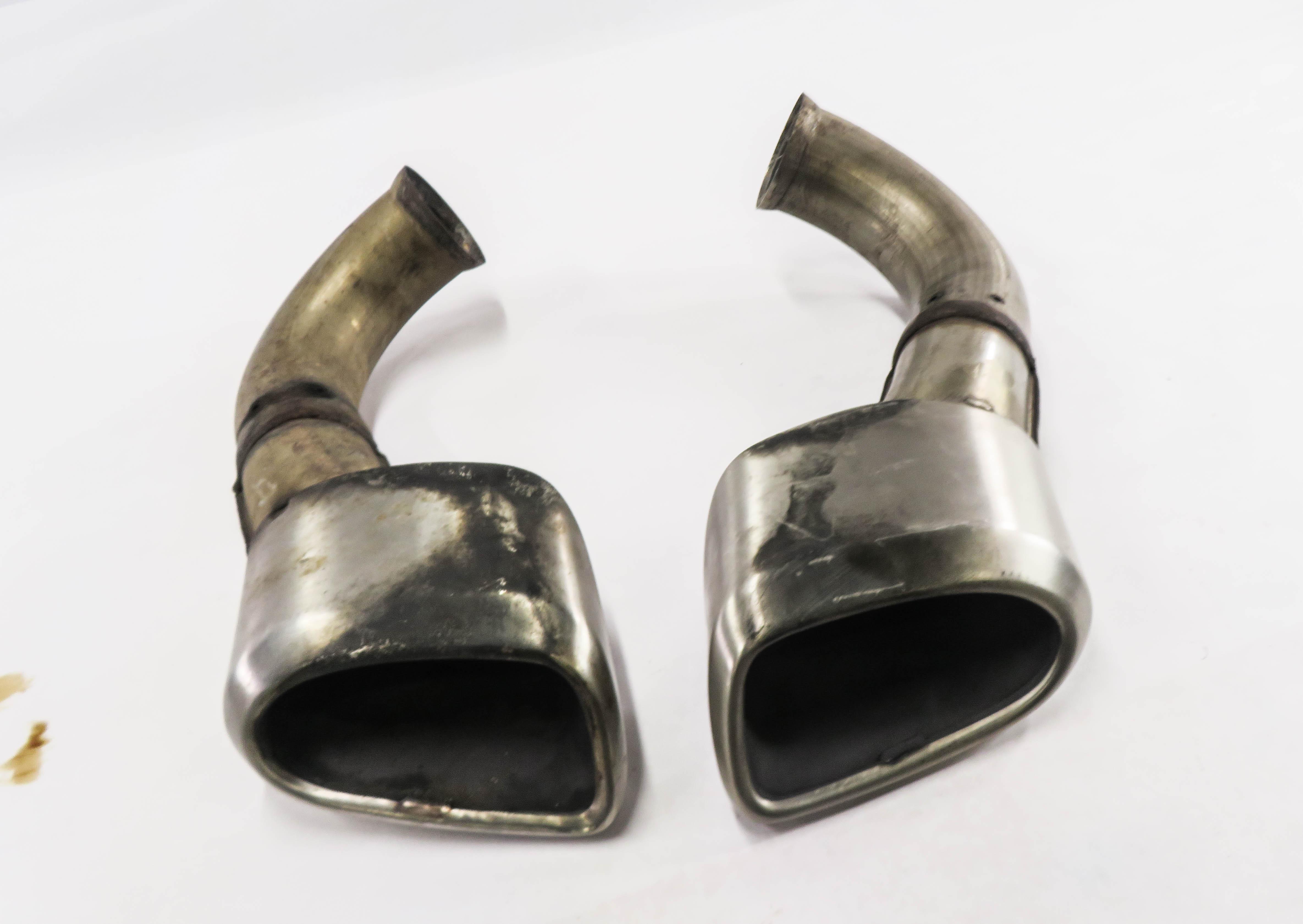 2008-2010 PORSCHE CAYENNE (957) LEFT & RIGHT EXHAUST TIP SET — exact item pictured