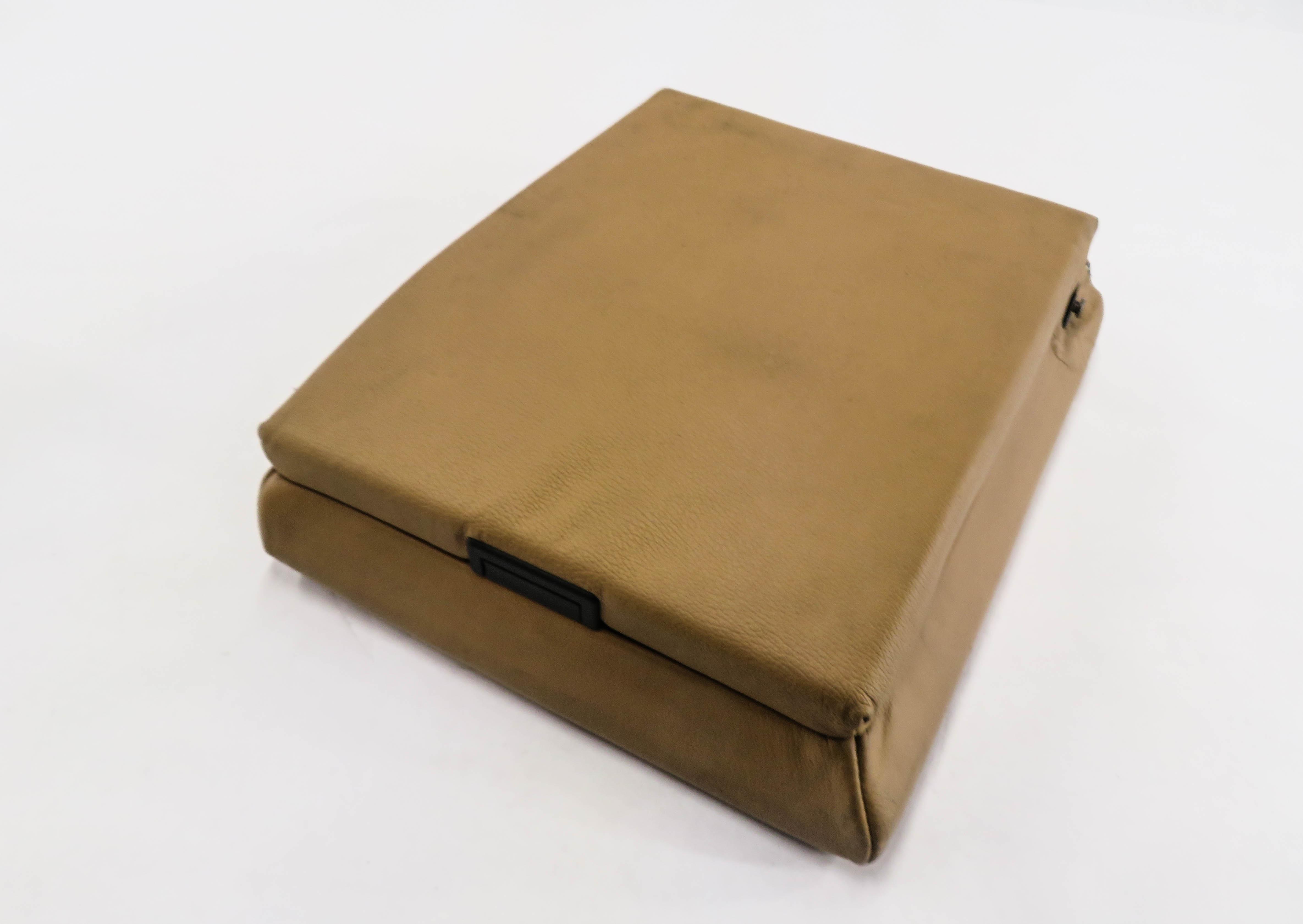 2008 PORSCHE CAYENNE (957) REAR CENTER CONSOLE ARM REST COMPARTMENT (BEIGE) — exact item pictured