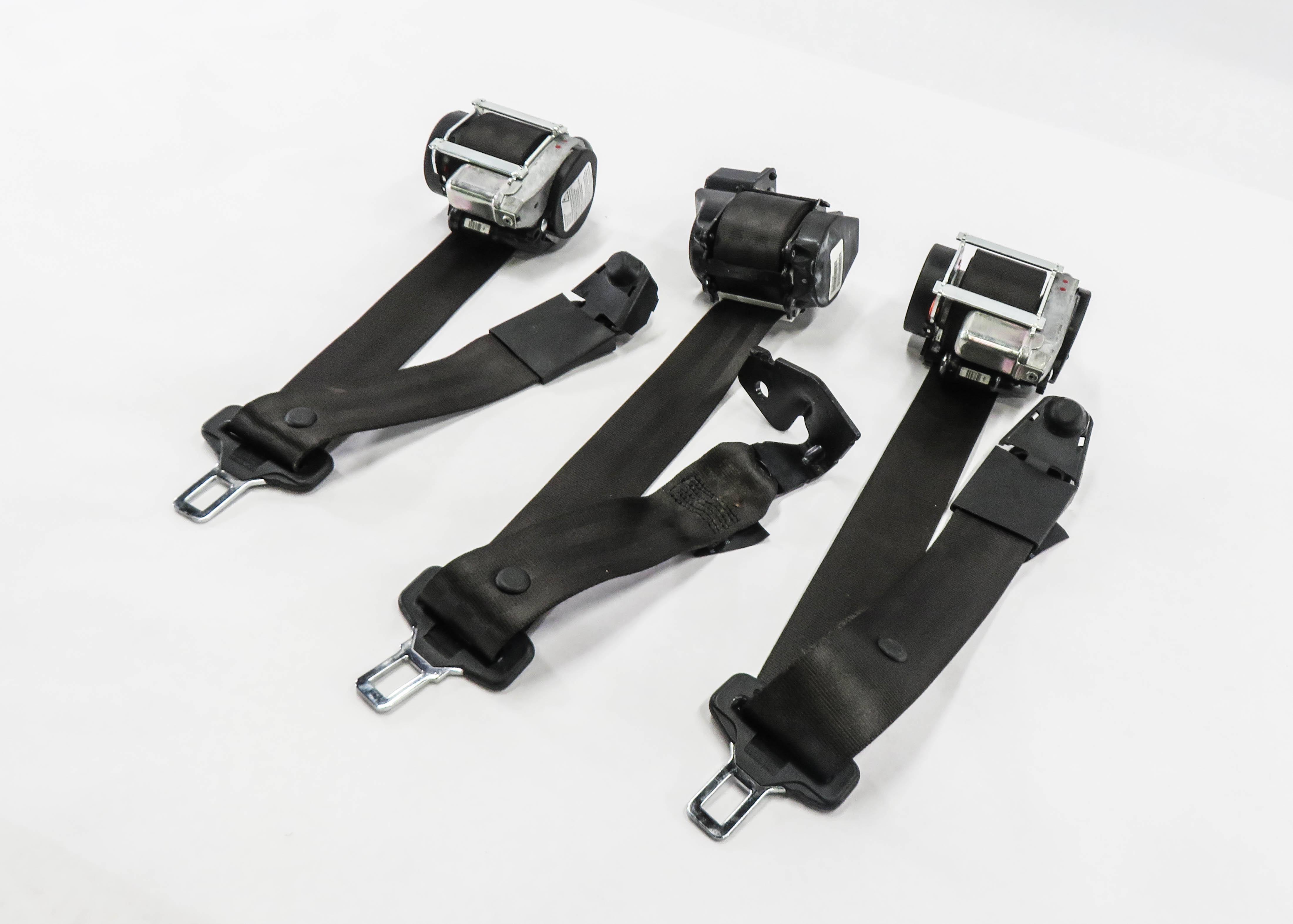 2013 RANGE ROVER (L405) REAR SEAT SEATBELT RETRACTOR SET-3 (BLACK) — exact item pictured