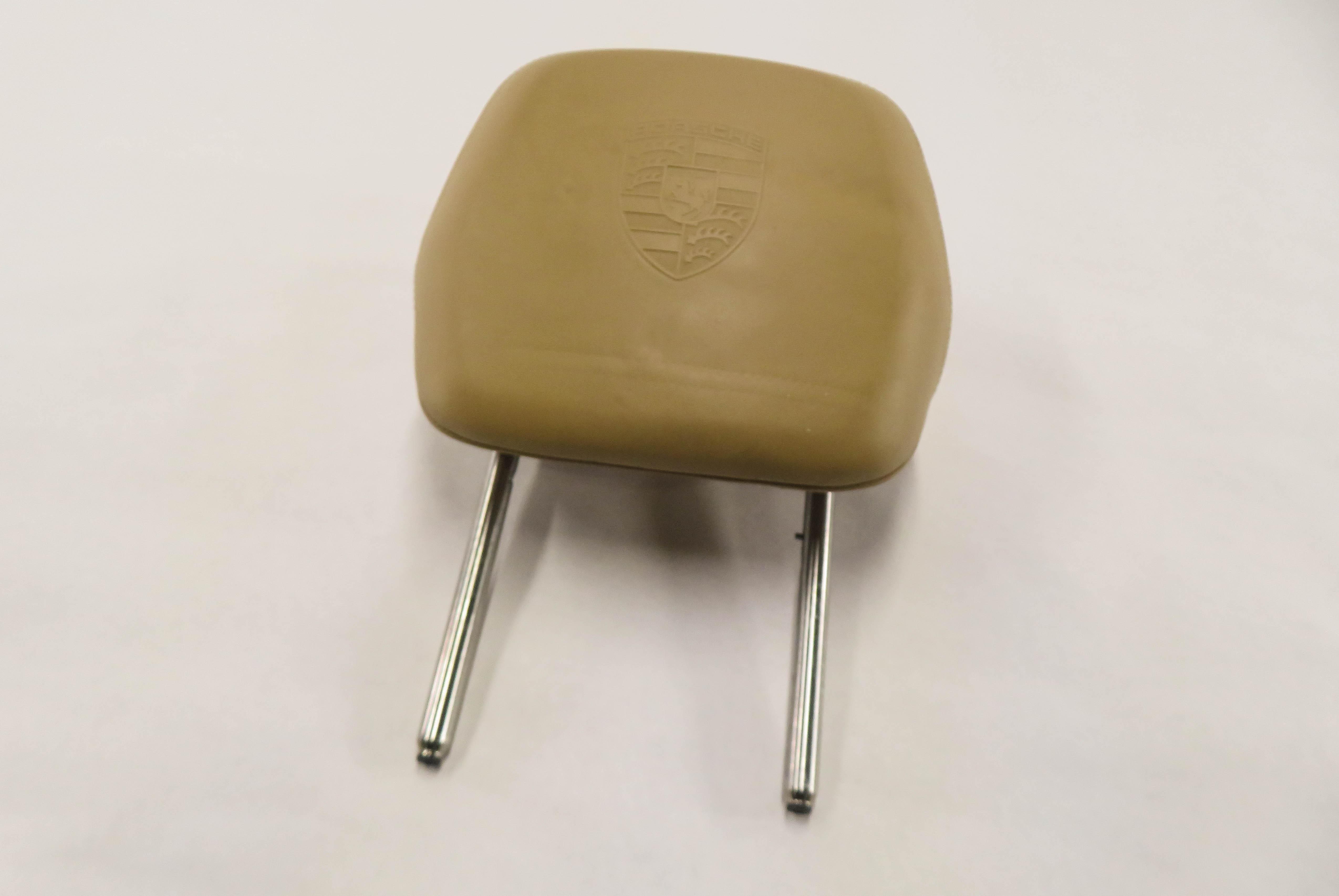 2011 PORSCHE CAYENNE (958) RIGHT REAR SEAT HEADREST (EMBOSSED / LUXOR BEIGE) — exact item pictured