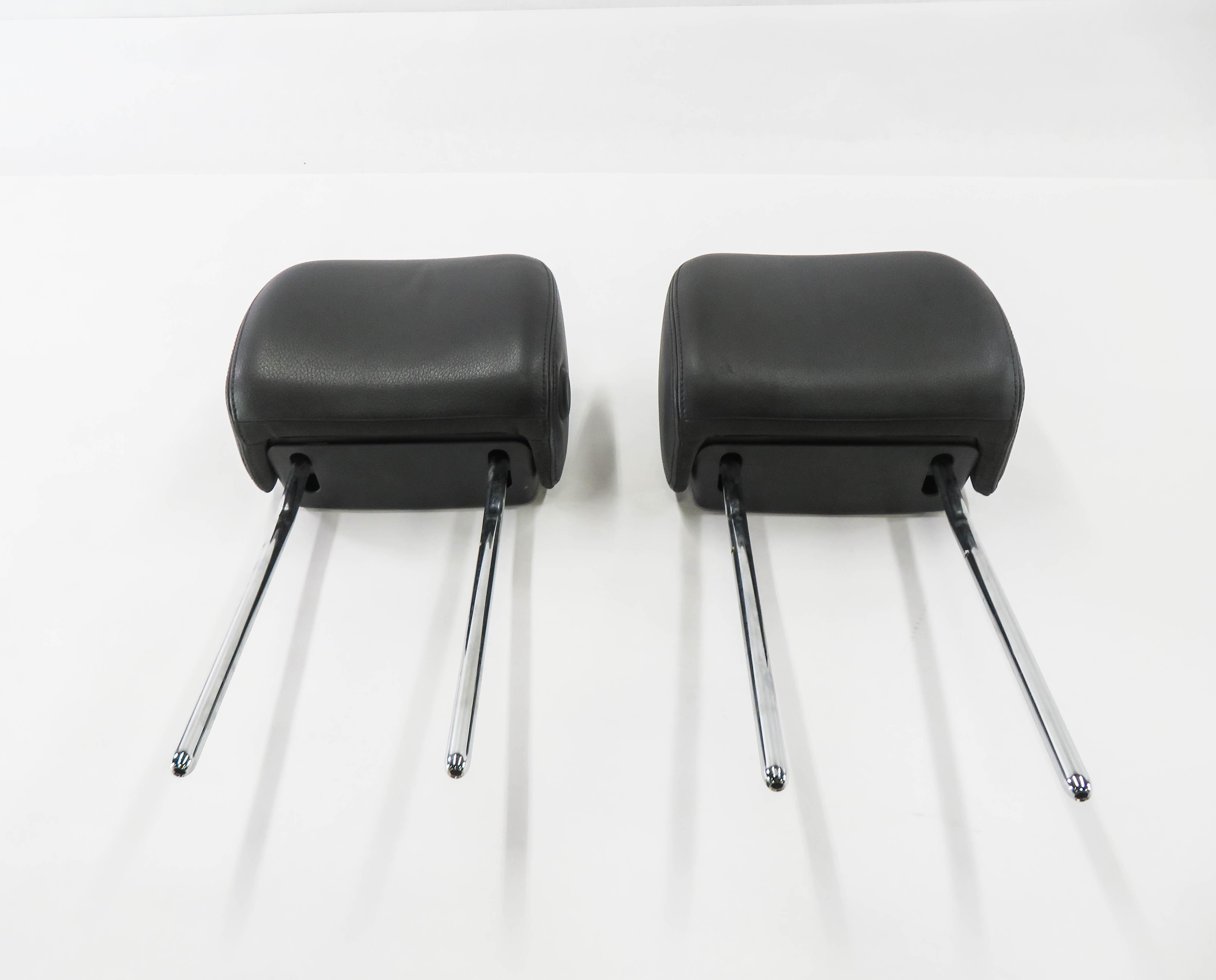 2016 AUDI A3 (8V) FRONT LEFT & RIGHT SEAT HEADREST SET (BLACK) — exact item pictured