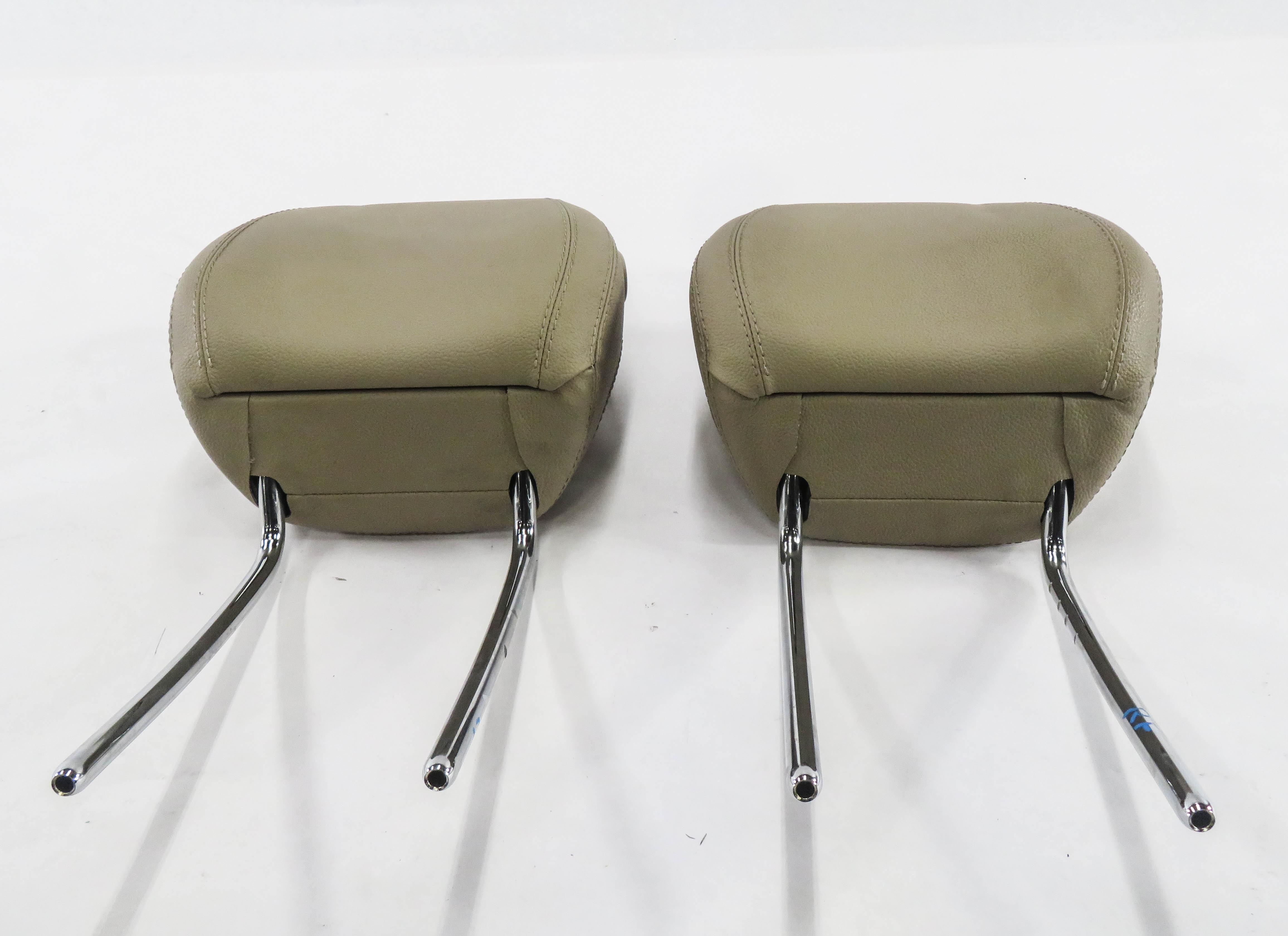 2014 MERCEDES ML350 (W166) FRONT LEFT & RIGHT SEAT HEADREST SET-2 (BEIGE 105A) — exact item pictured