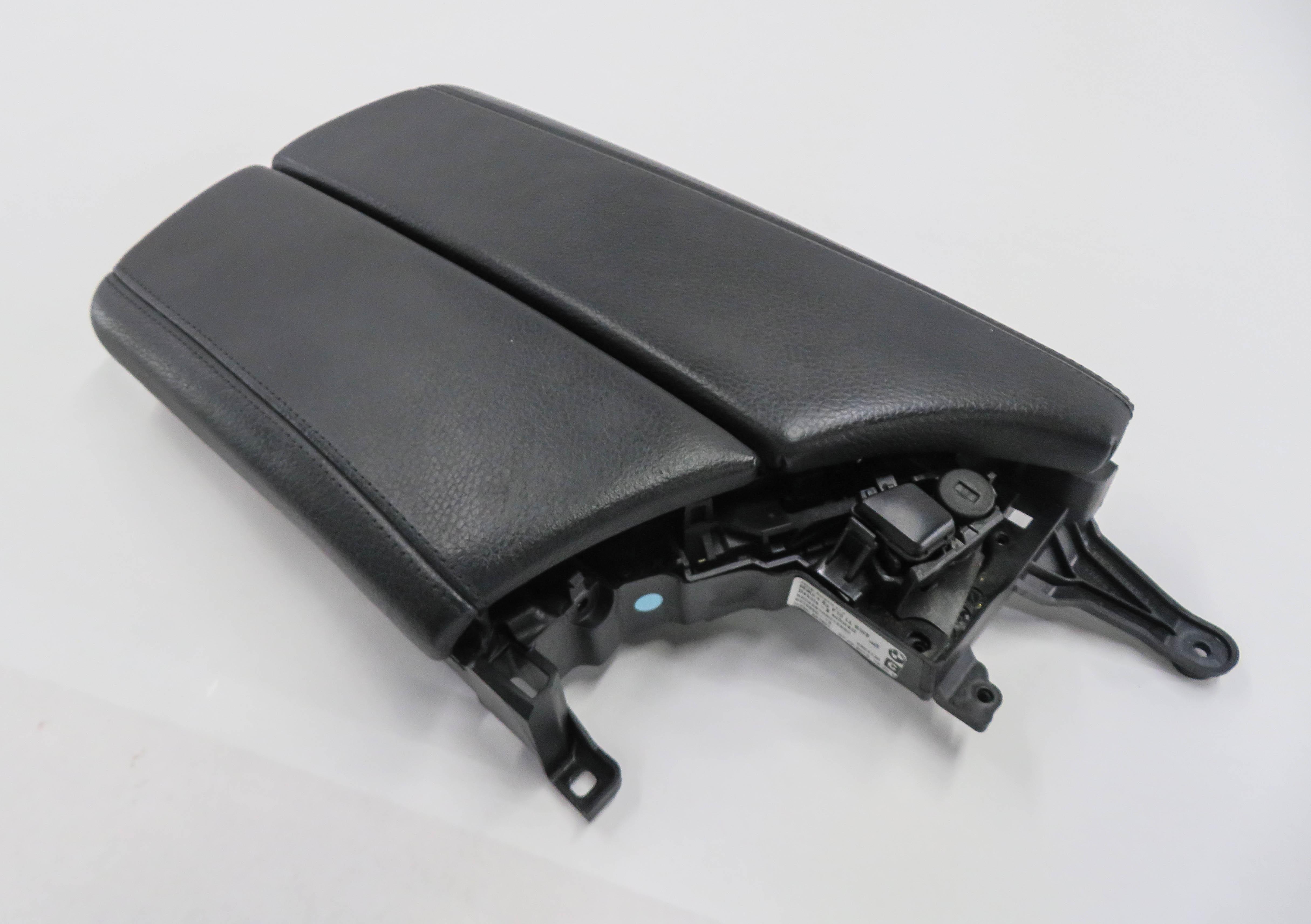 2012-2016 BMW 528i 535i 550i (F10) FRONT CENTER CONSOLE ARMREST LID (BLACK LCSW) — exact item pictured