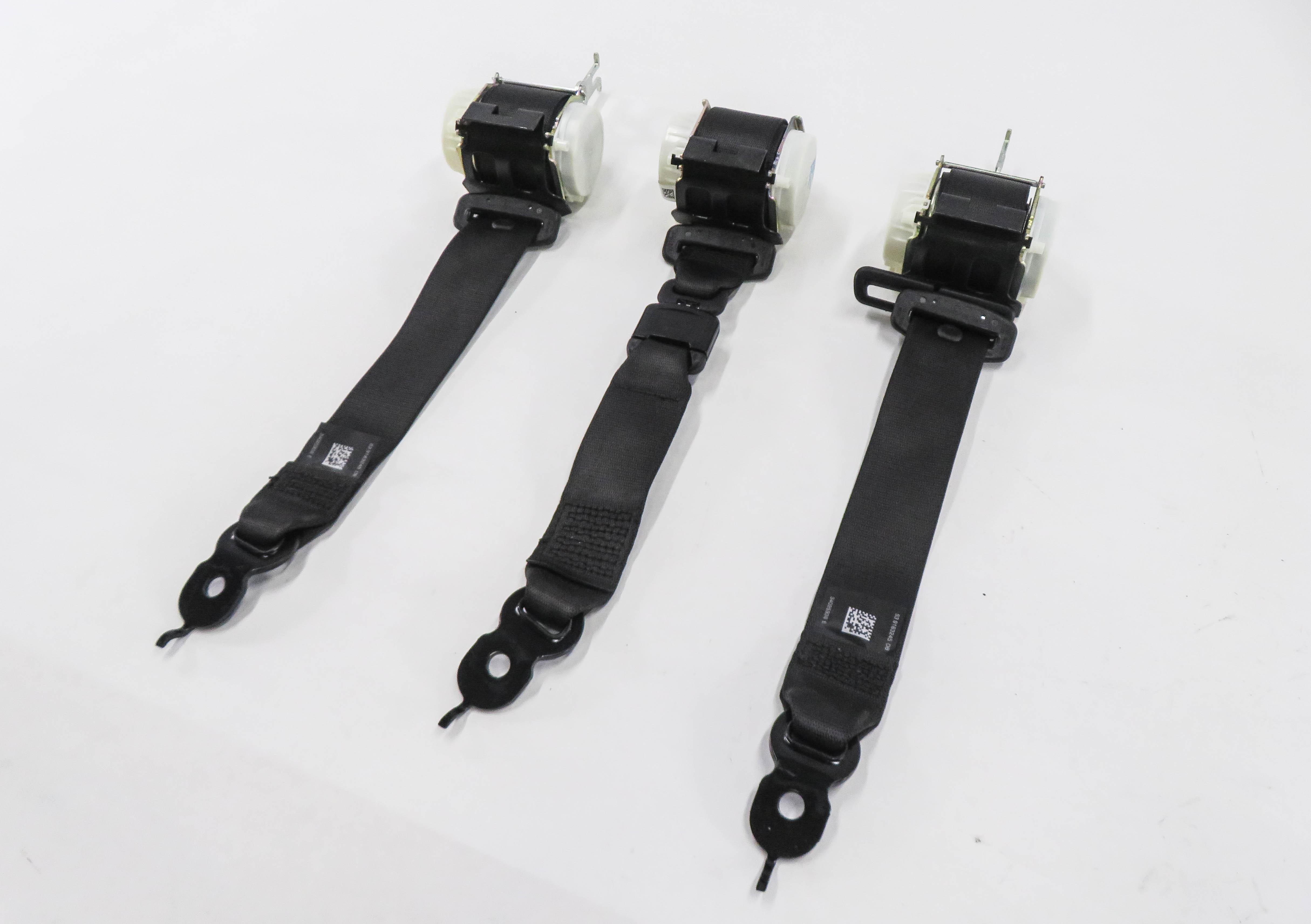 2013 BMW 535i (F10) REAR SEAT SEATBELT RETRACTOR SET-3 (BLACK) — exact item pictured
