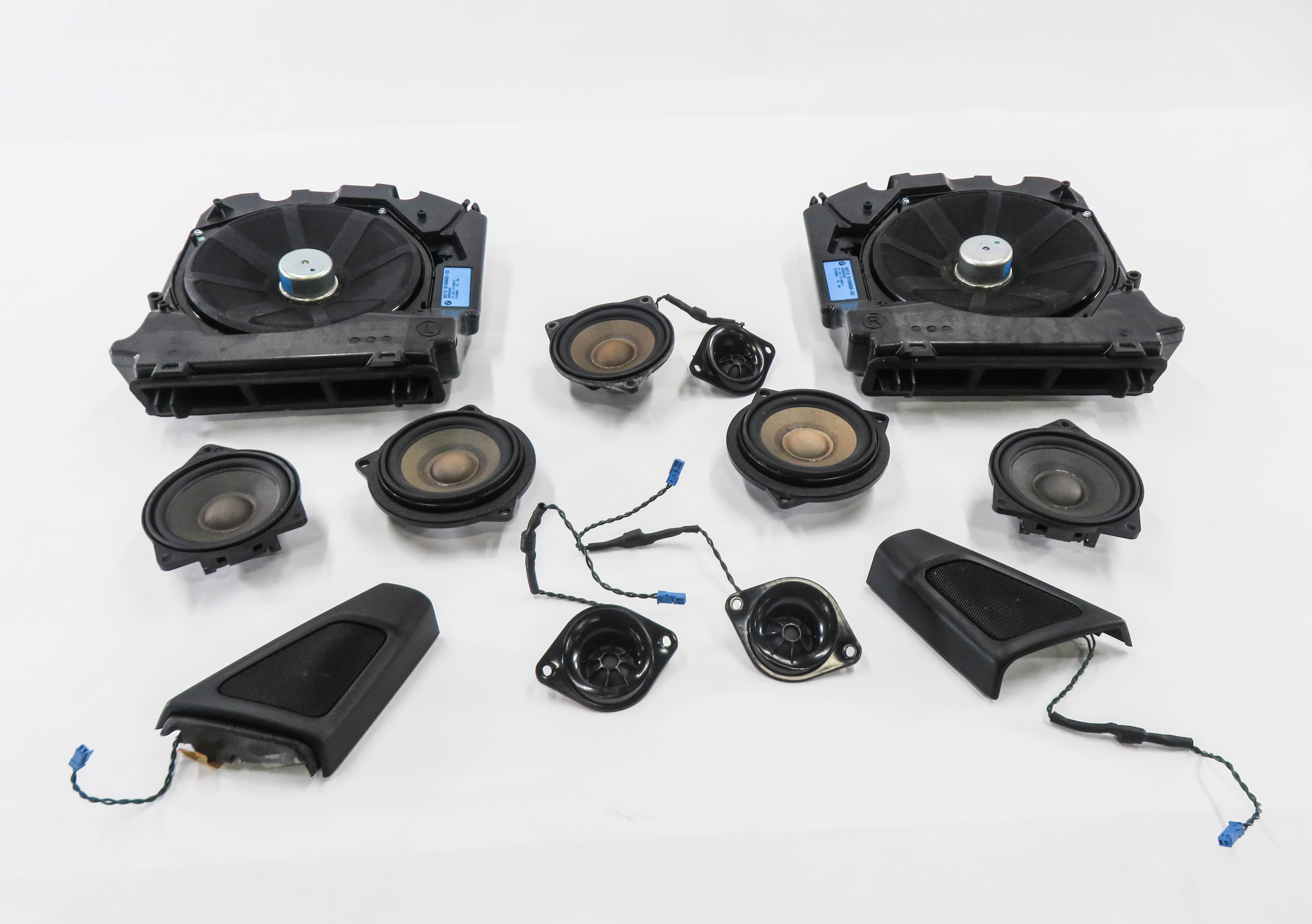 2013 BMW 535i (F10) RADIO STEREO SUB SUBWOOFER TWEETER SPEAKER SET-12 — exact item pictured