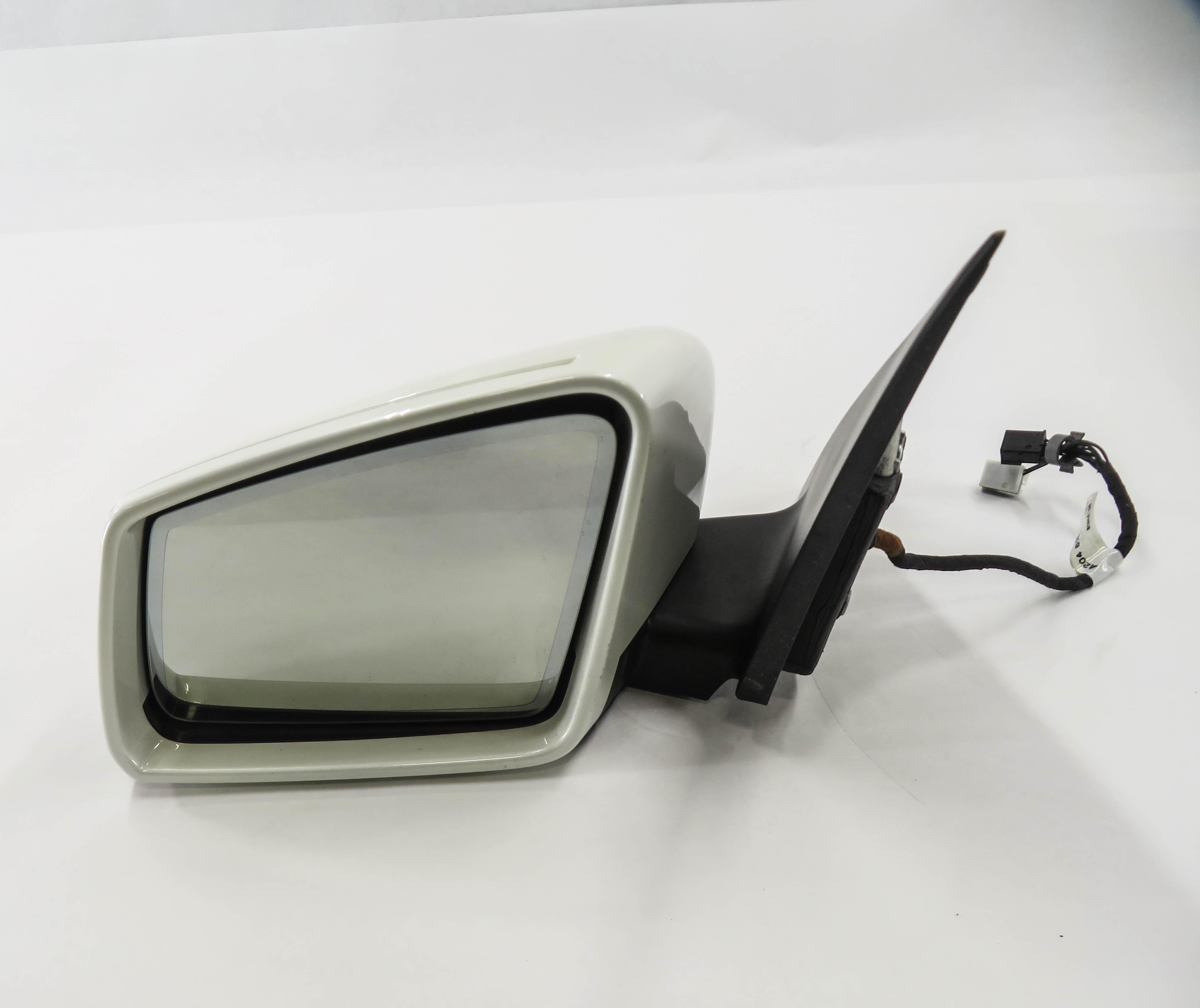 12-15 MERCEDES C250 C350 C63 (W204) LEFT - HEAT MEM AUTODIM DOOR MIRROR (WHITE) — exact item pictured