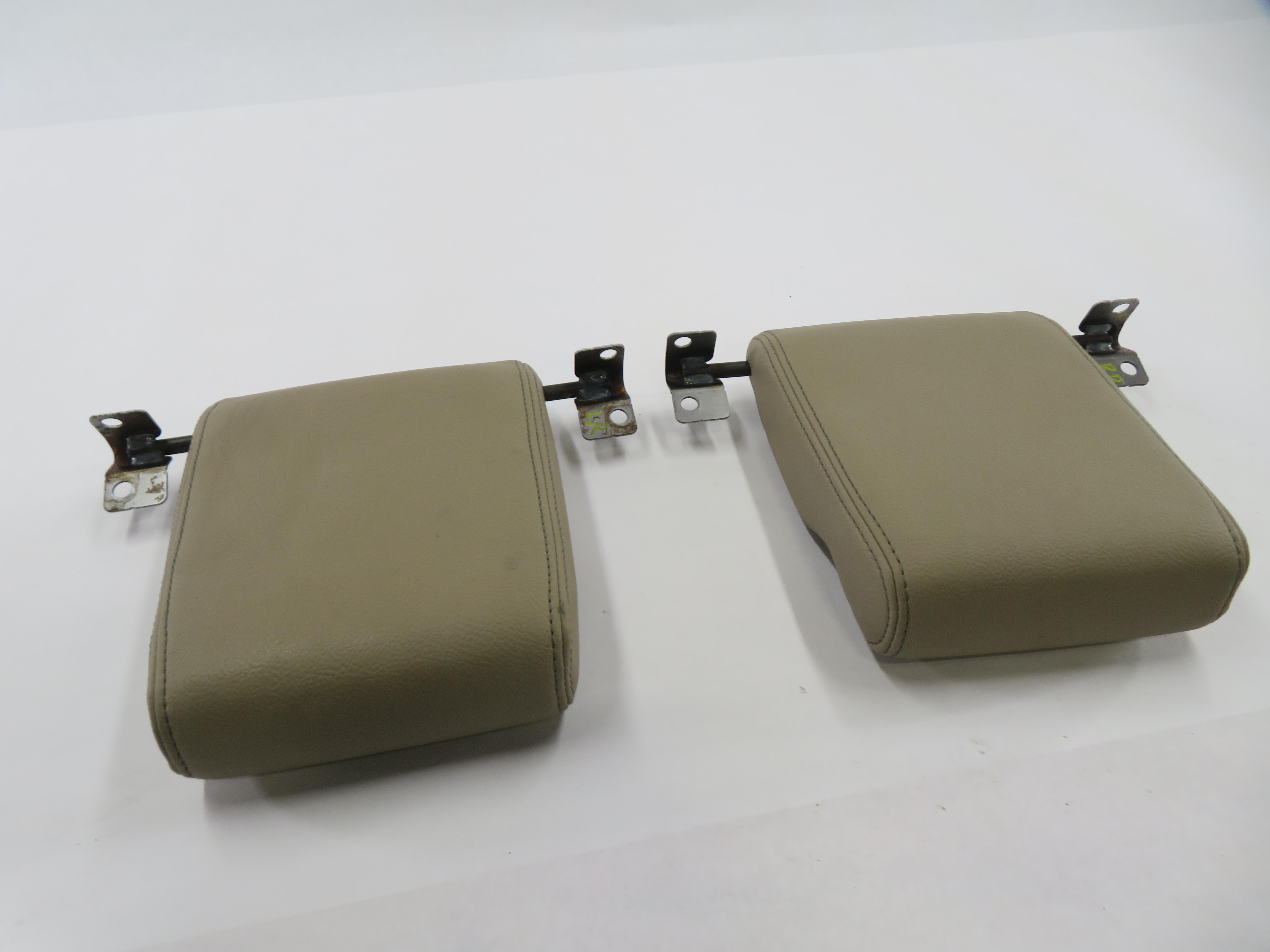 2010 LAND ROVER LR4 - REAR 3rd THIRD ROW SEAT HEADREST SET (BEIGE LEATHER) — exact item pictured