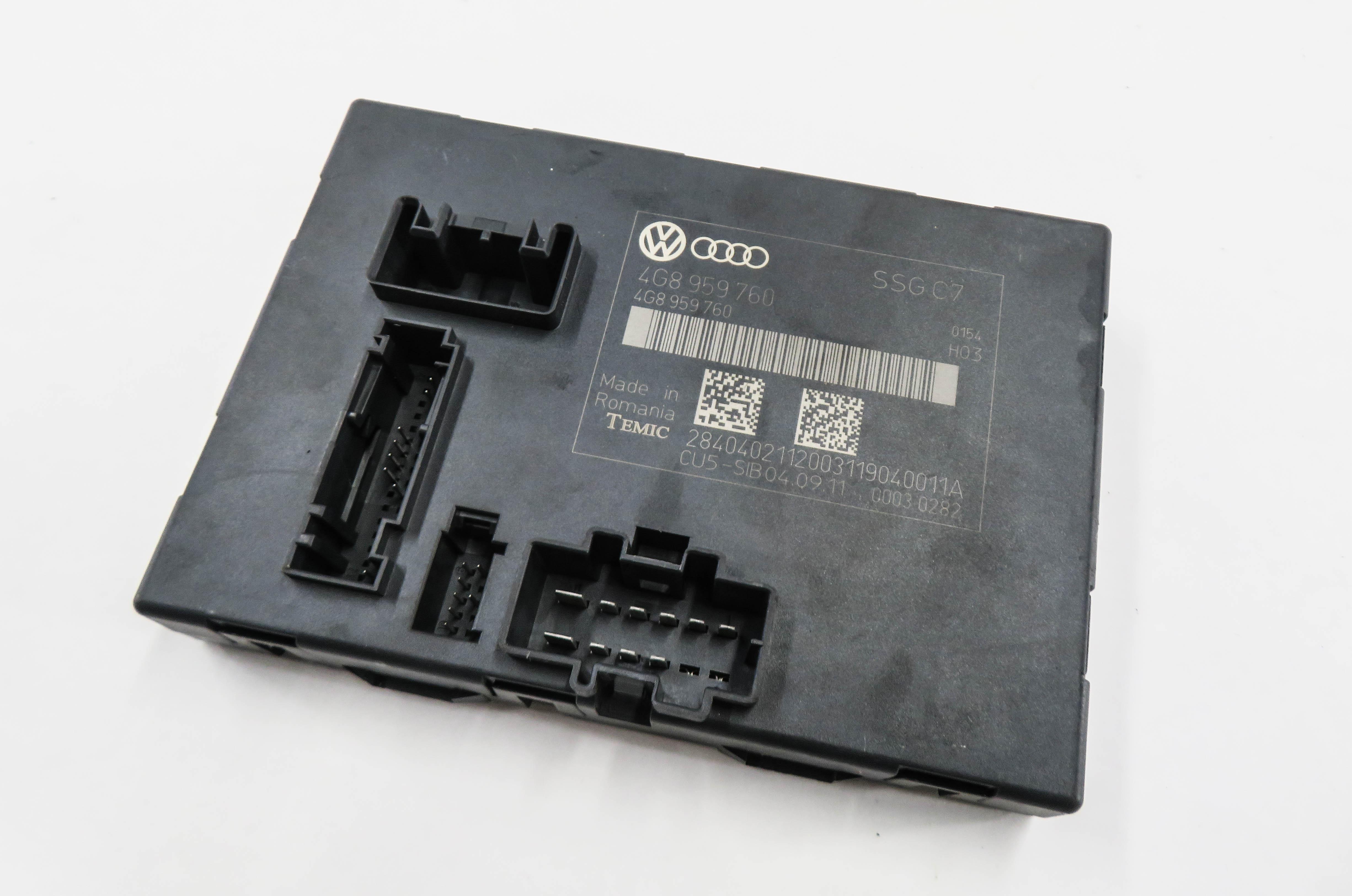 2012-2017 AUDI A6 S6 (C7) LEFT FRONT DRIVER MEMORY SEAT CONTROL MODULE — exact item pictured