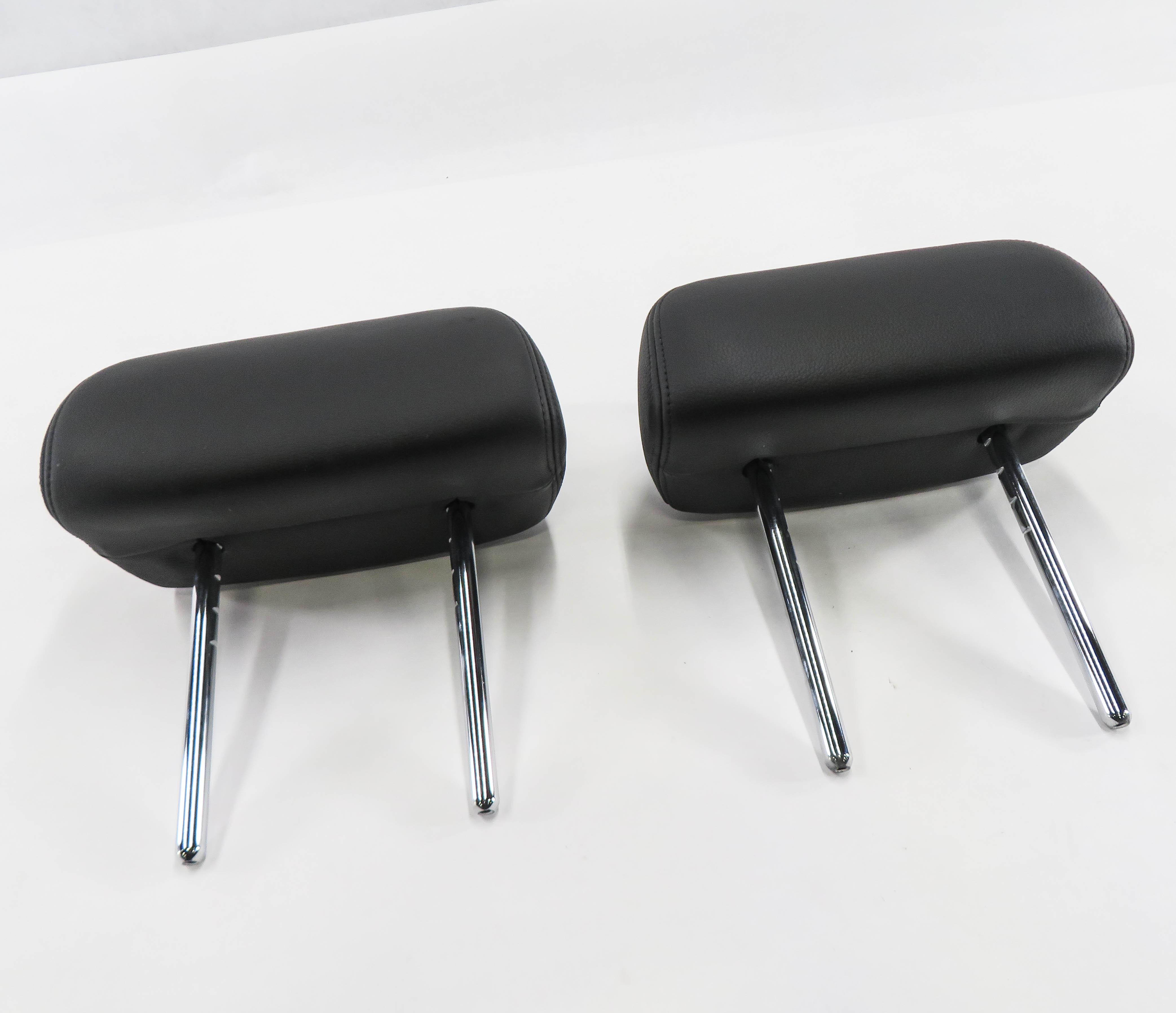 2011 BMW X5M ///M (E70) LEFT & RIGHT REAR SEAT HEADREST SET-2 (BLACK LEATHER) — exact item pictured