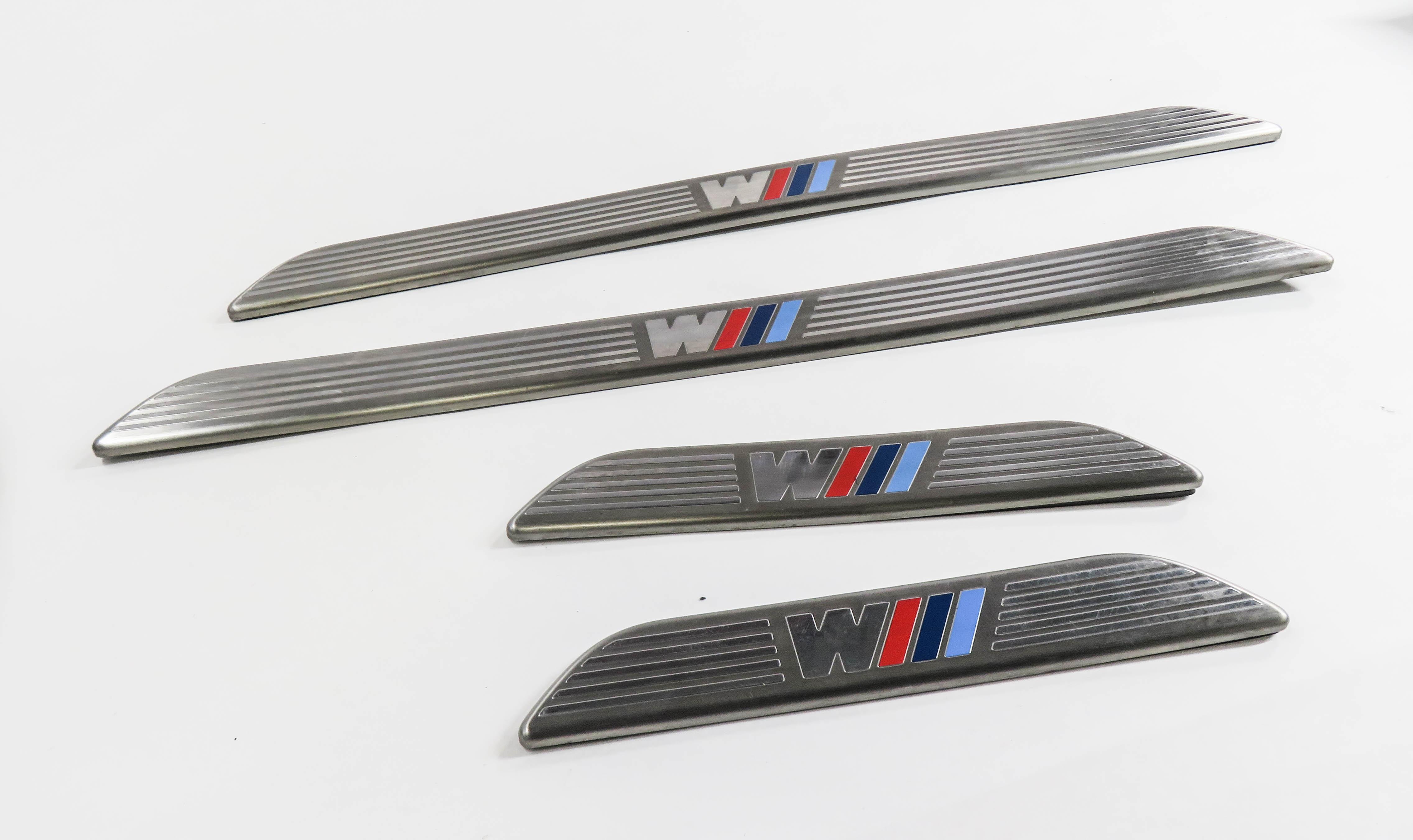 2011 BMW X5M ///M (E70) FRONT & REAR DOOR SILL SCUFF PANEL TRIM SET-4 — exact item pictured