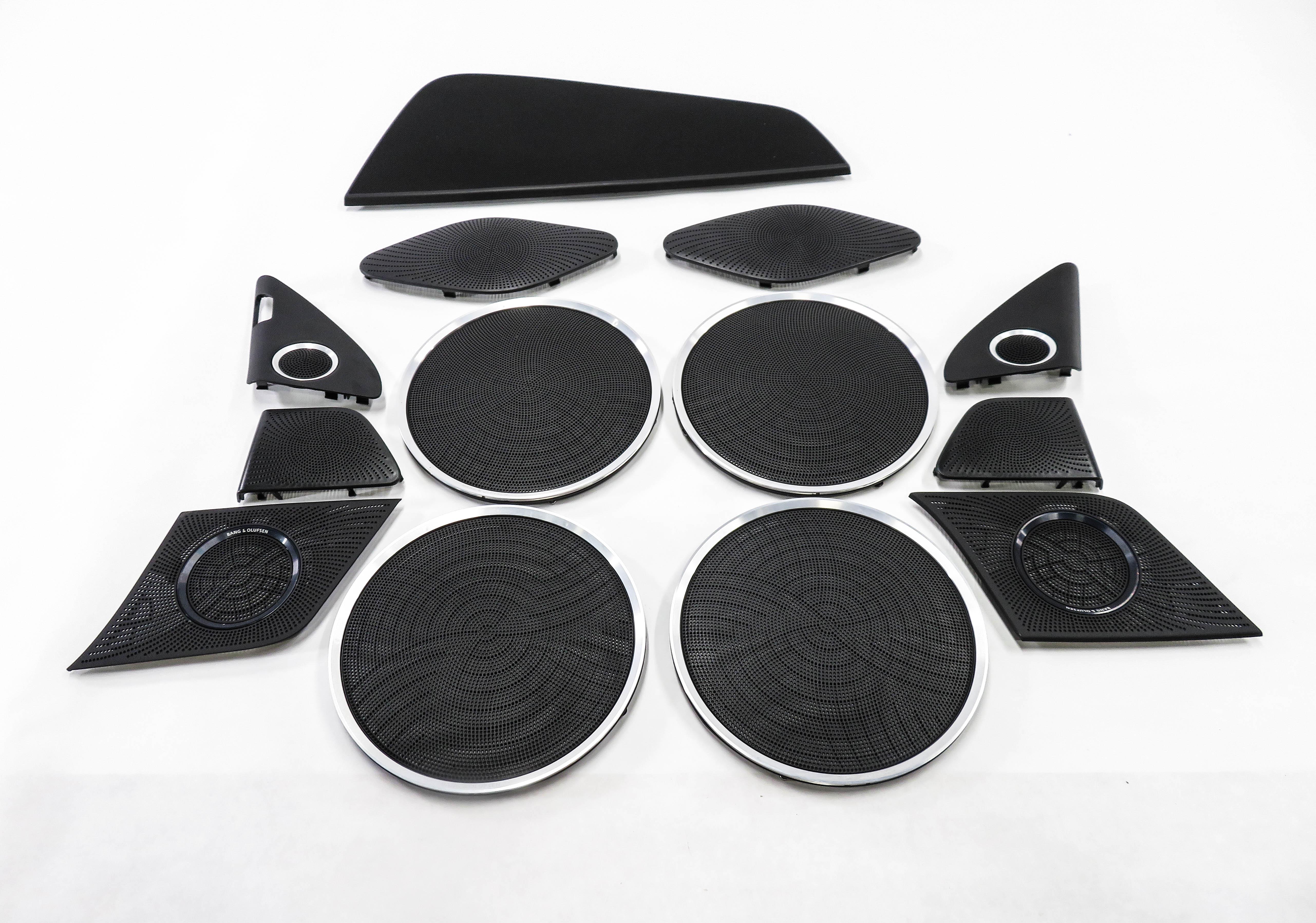 2015 AUDI Q5 (B8 8R) BANG & OLUFSEN AUDIO SPEAKER GRILLE TRIM COVER SET-13 — exact item pictured