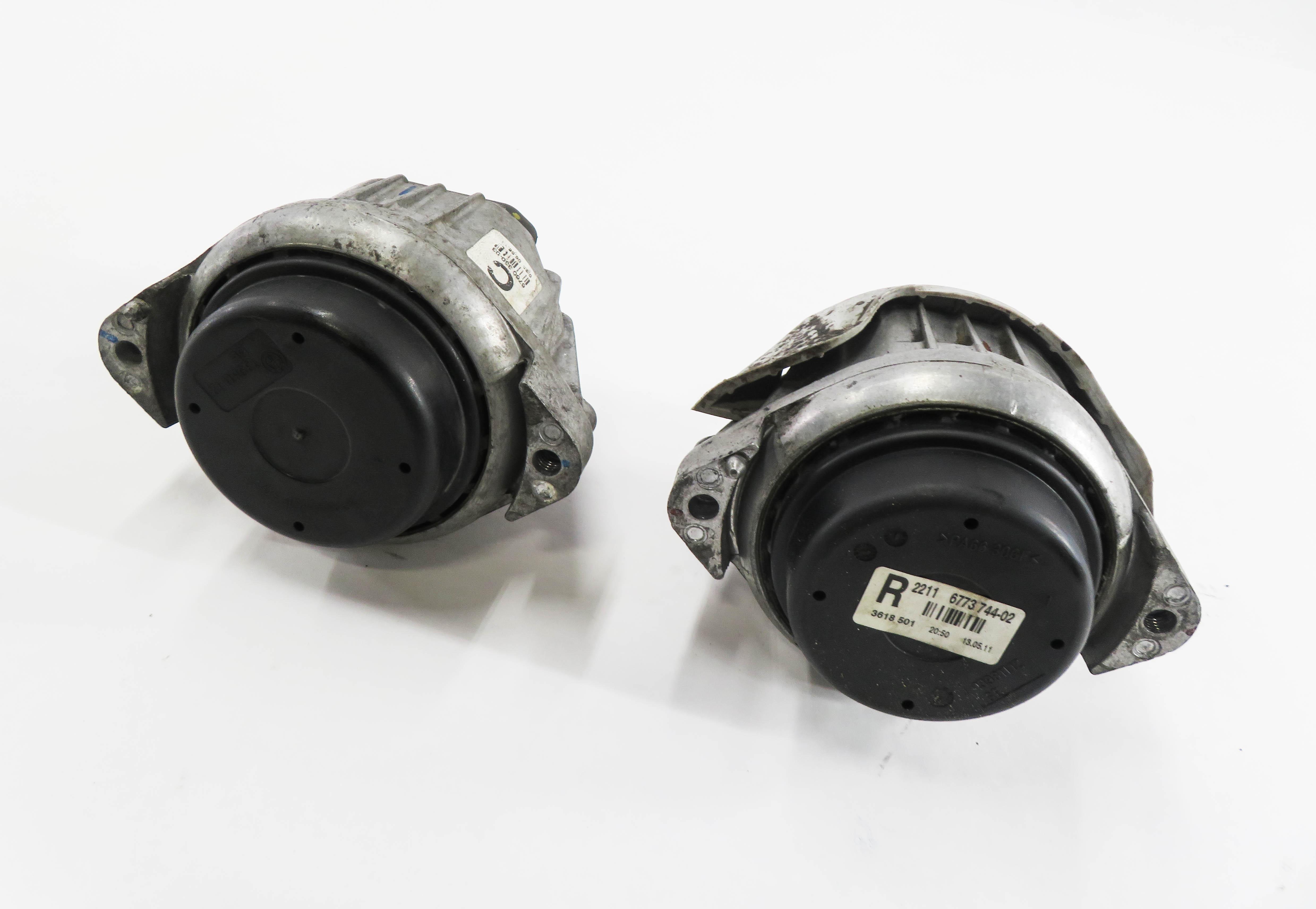 2011 BMW 335i (E90) 3.0L N55 TURBO ENGINE - LEFT & RIGHT MOTOR MOUNT SET-2 — exact item pictured