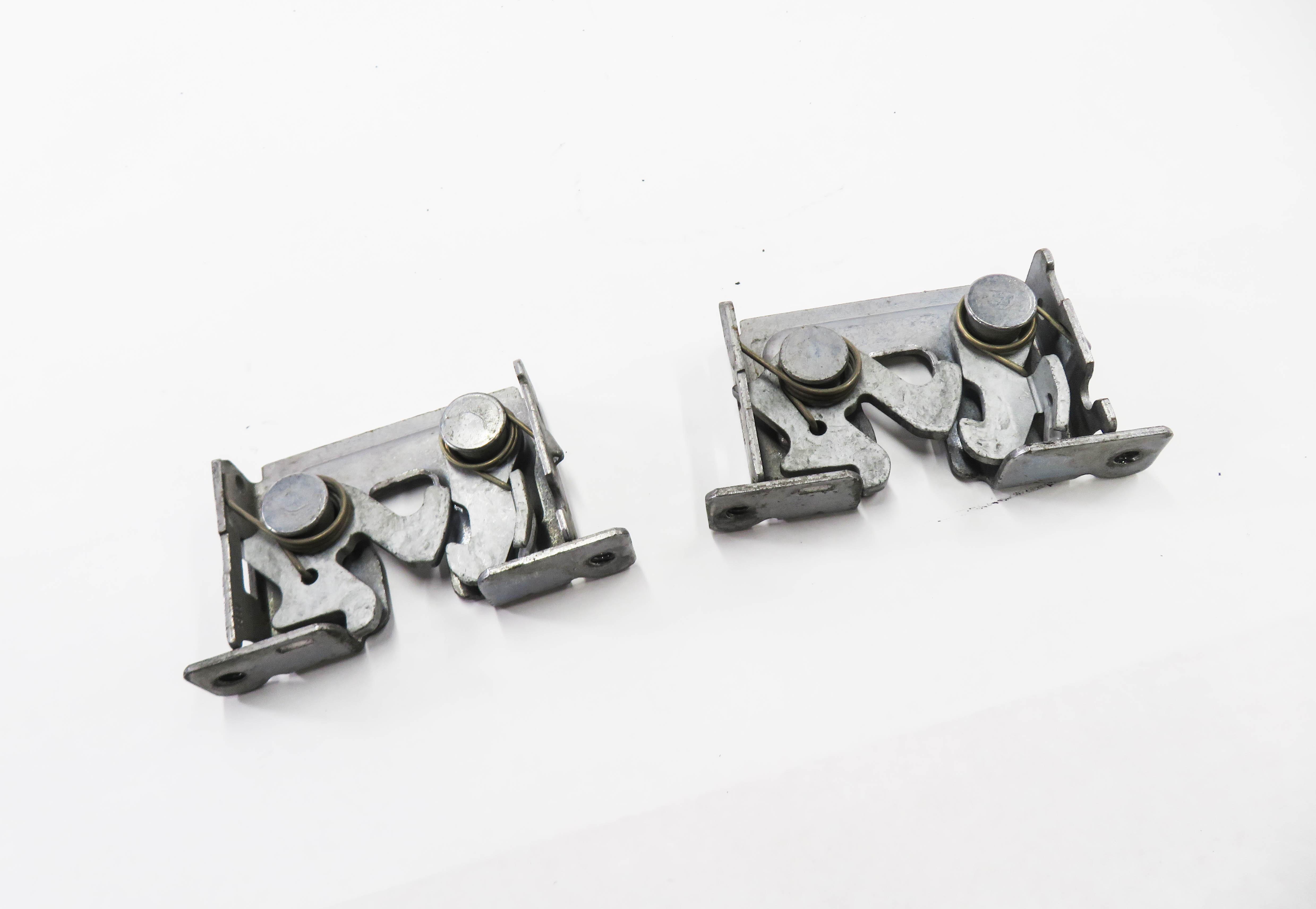 2011 BMW 335i (E90) FRONT LEFT & RIGHT LOWER HOOD LOCK LATCH SET-2 — exact item pictured