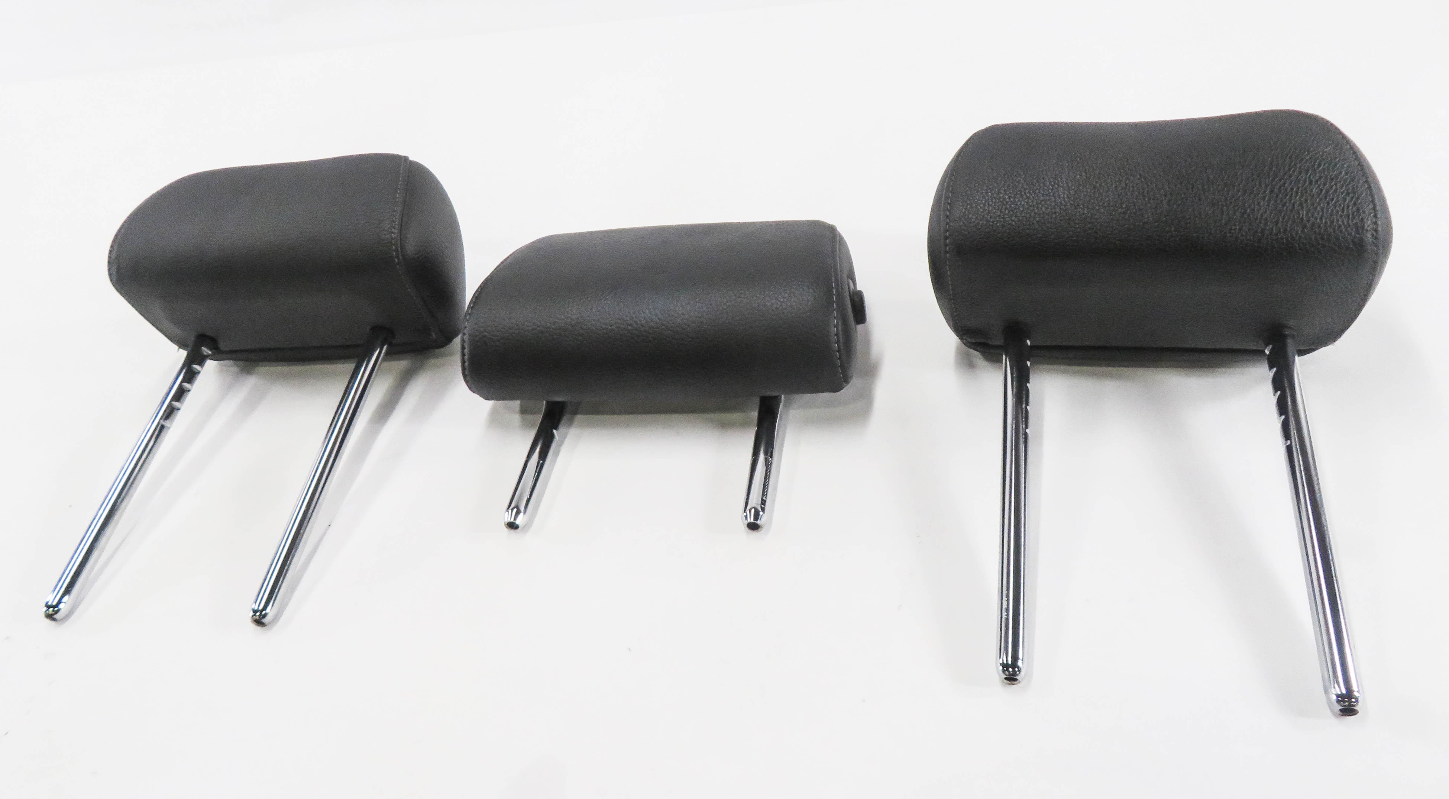 2011 BMW 335i (E90) REAR SEAT HEADREST SET-3 (BLACK DAKOTA LEATHER 354) — exact item pictured