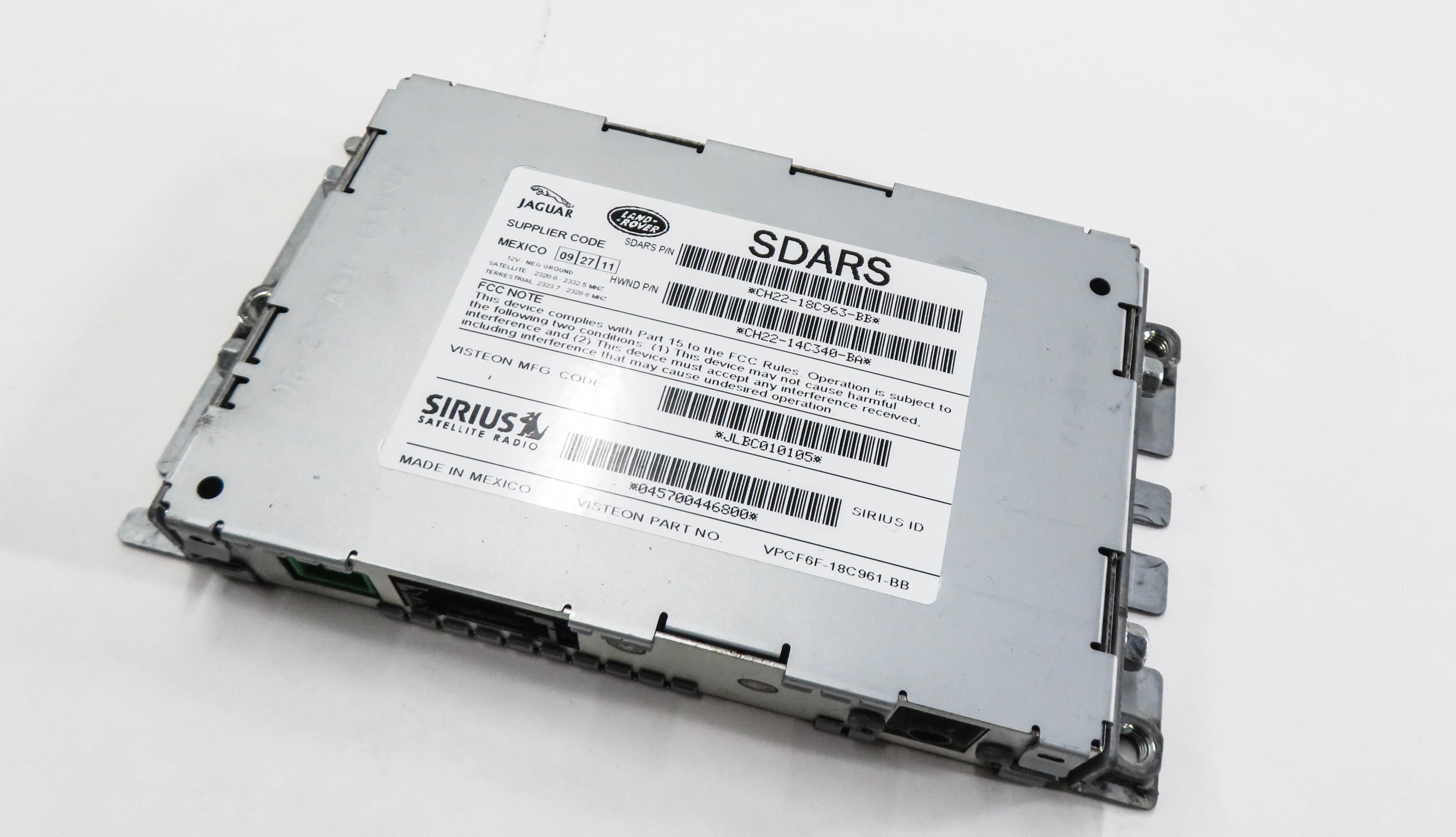 12-13 LAND ROVER LR2 LR4 EVOQUE RANGE ROVER SPORT SIRUIS SATELLITE RADIO MODULE — exact item pictured