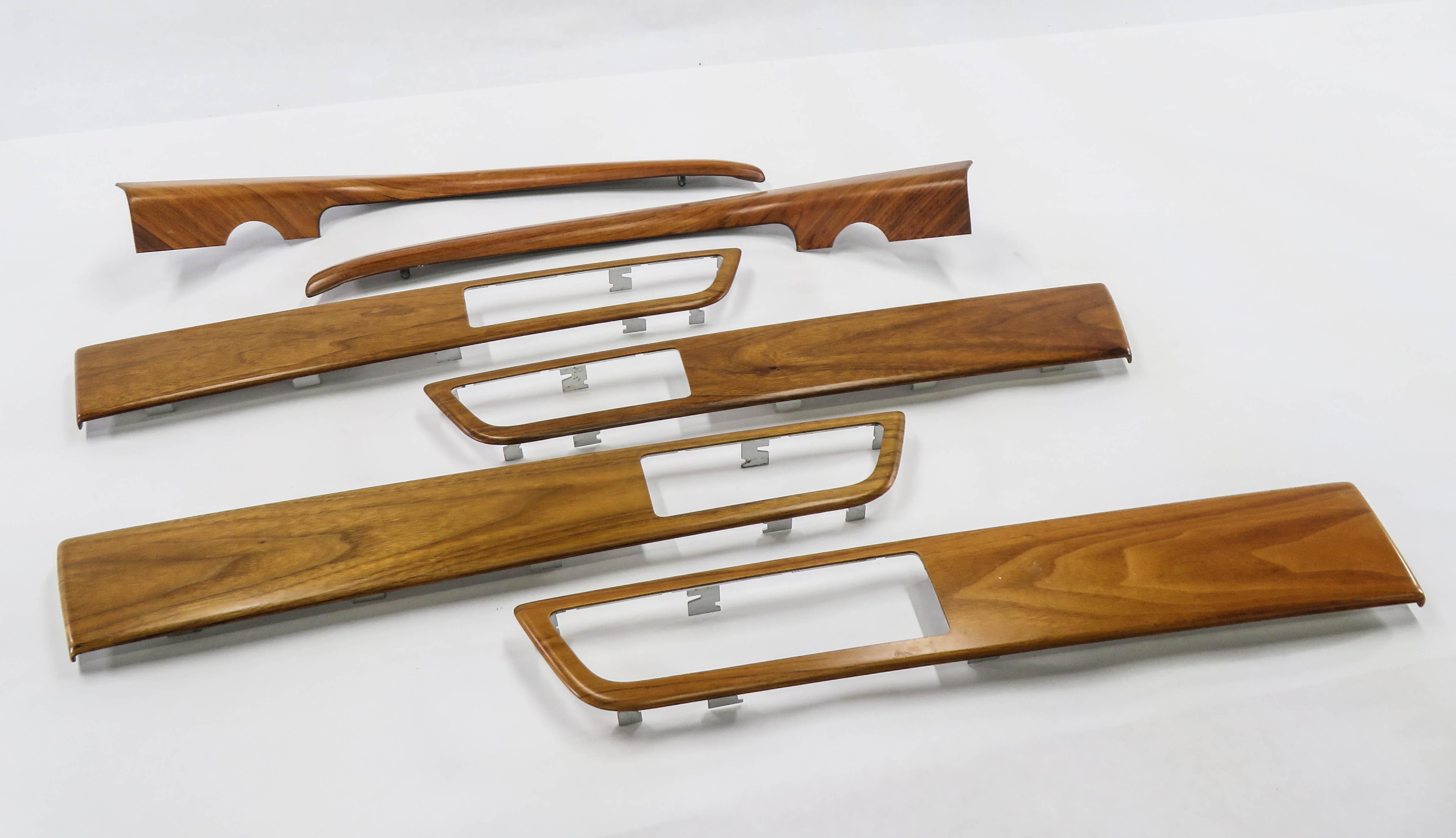 2012 RANGE ROVER SPORT (L320) INTERIOR WOOD GRAIN TRIM PANEL SET-6 (WALNUT WOOD) — exact item pictured