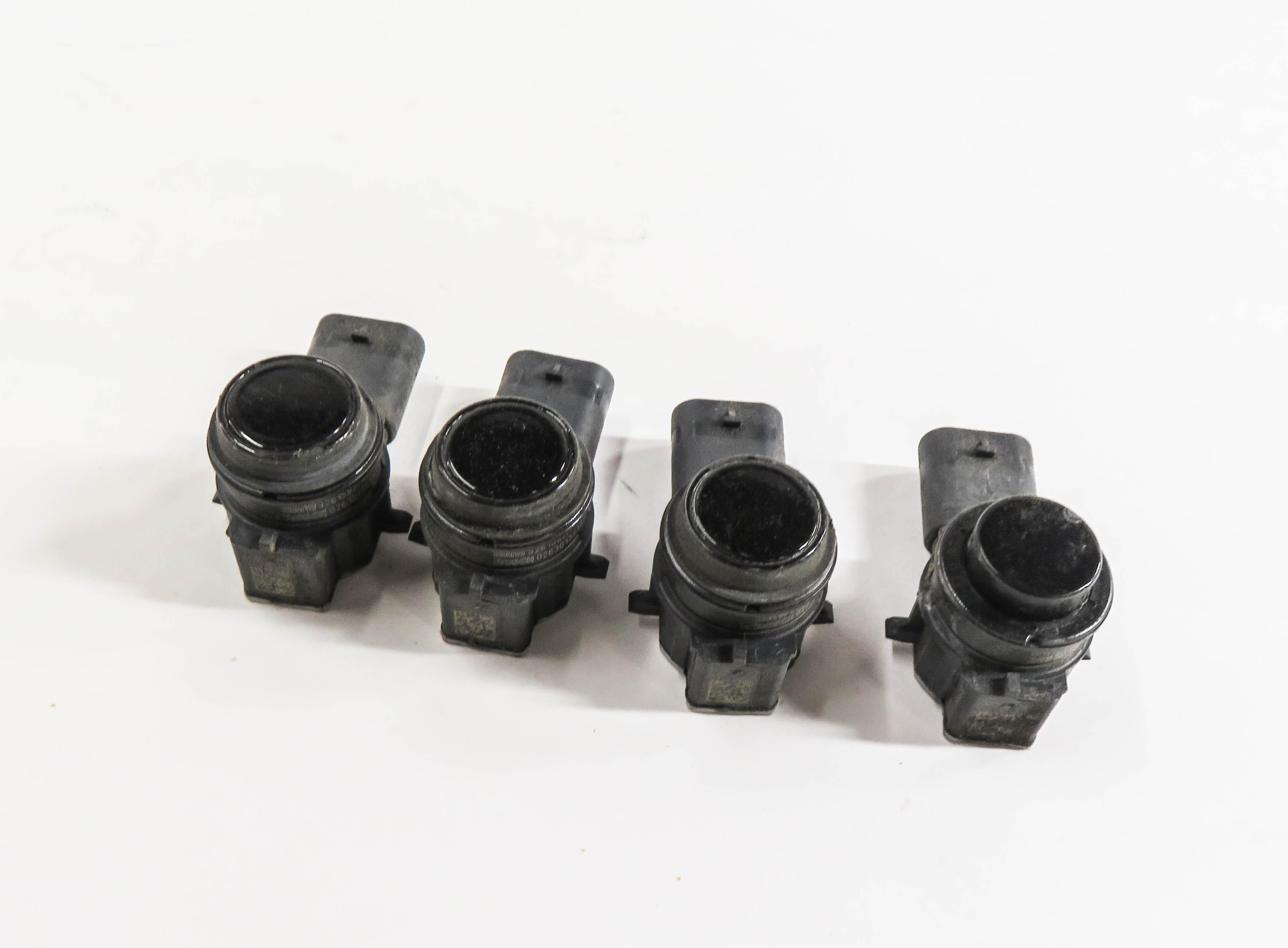 2014 BMW 428i (F32) REAR PDC PARK DISTANCE SENSOR SET w/ HARNESS (BLACK 2 668) — exact item pictured