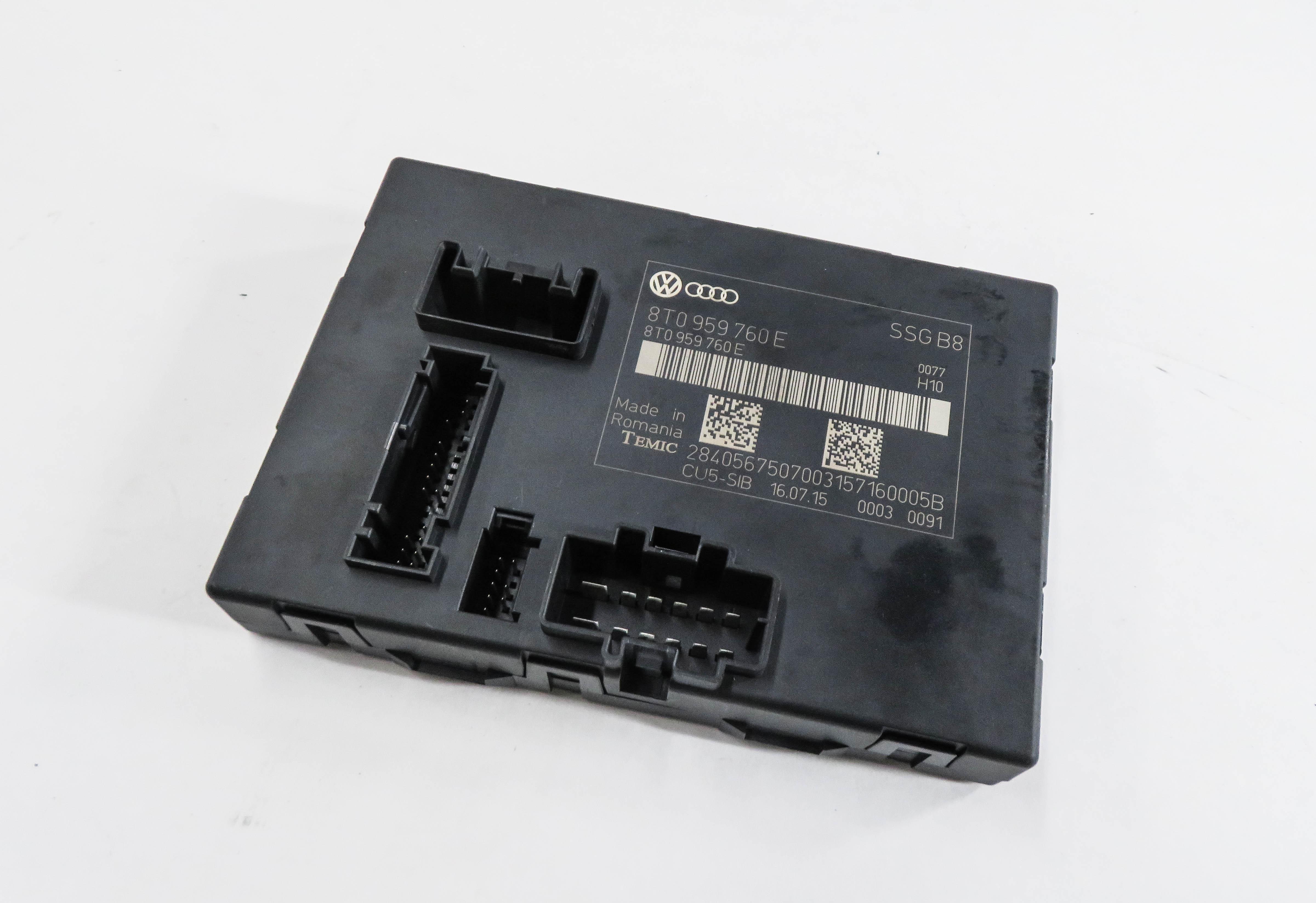 10-17 AUDI A5 S5 RS5 (B8 8T) RIGHT FRONT PASSENGER MEMORY SEAT CONTROL MODULE — exact item pictured
